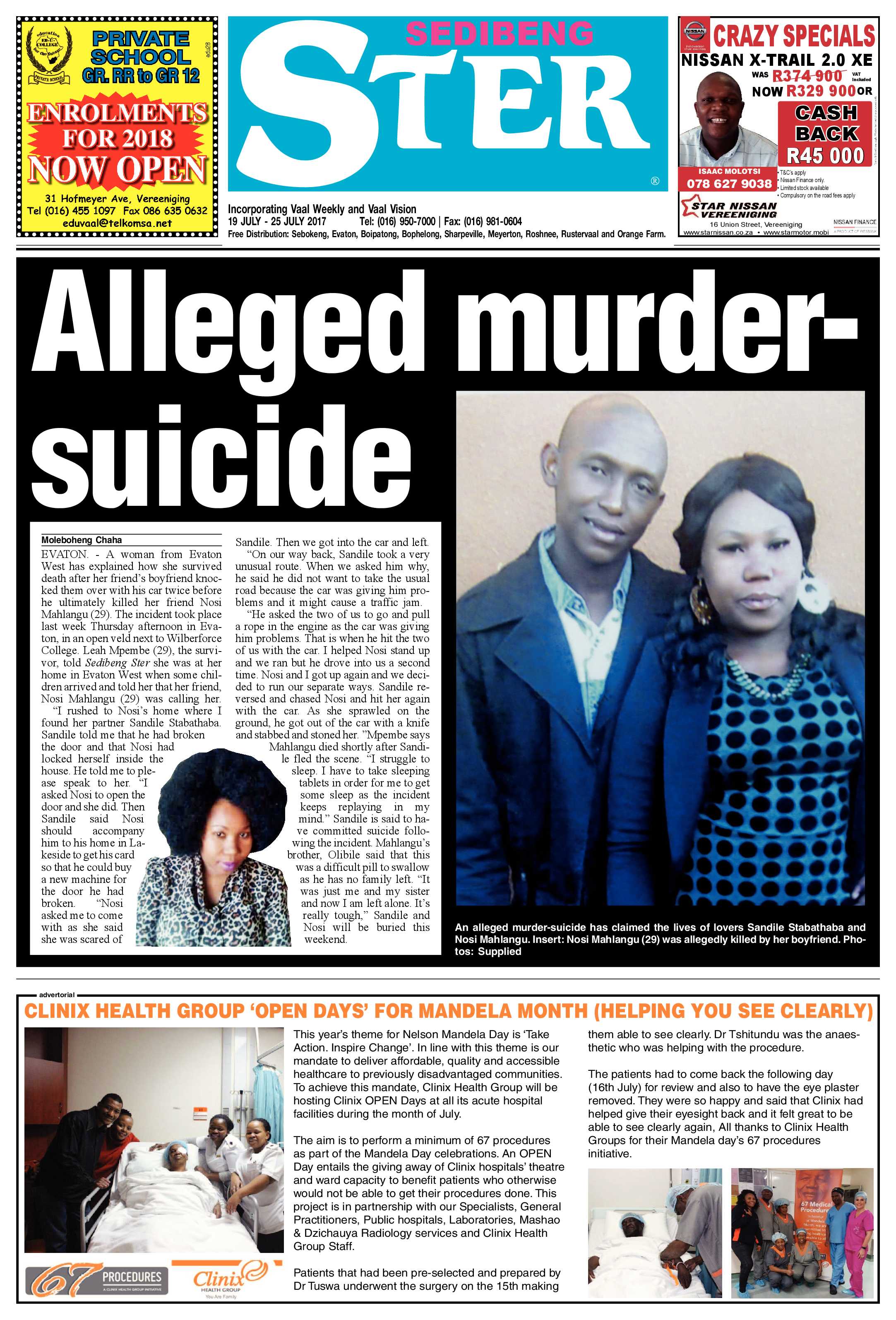 Sedibeng Ster 19 – 25 July 2017 page 1