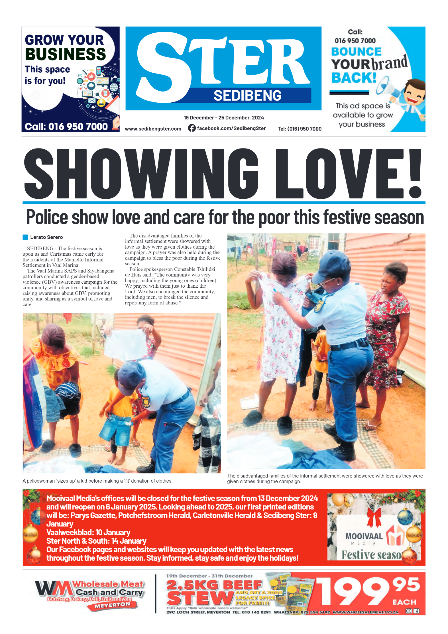 Sedibeng Ster 19 December – 25 December, 2024 page 1