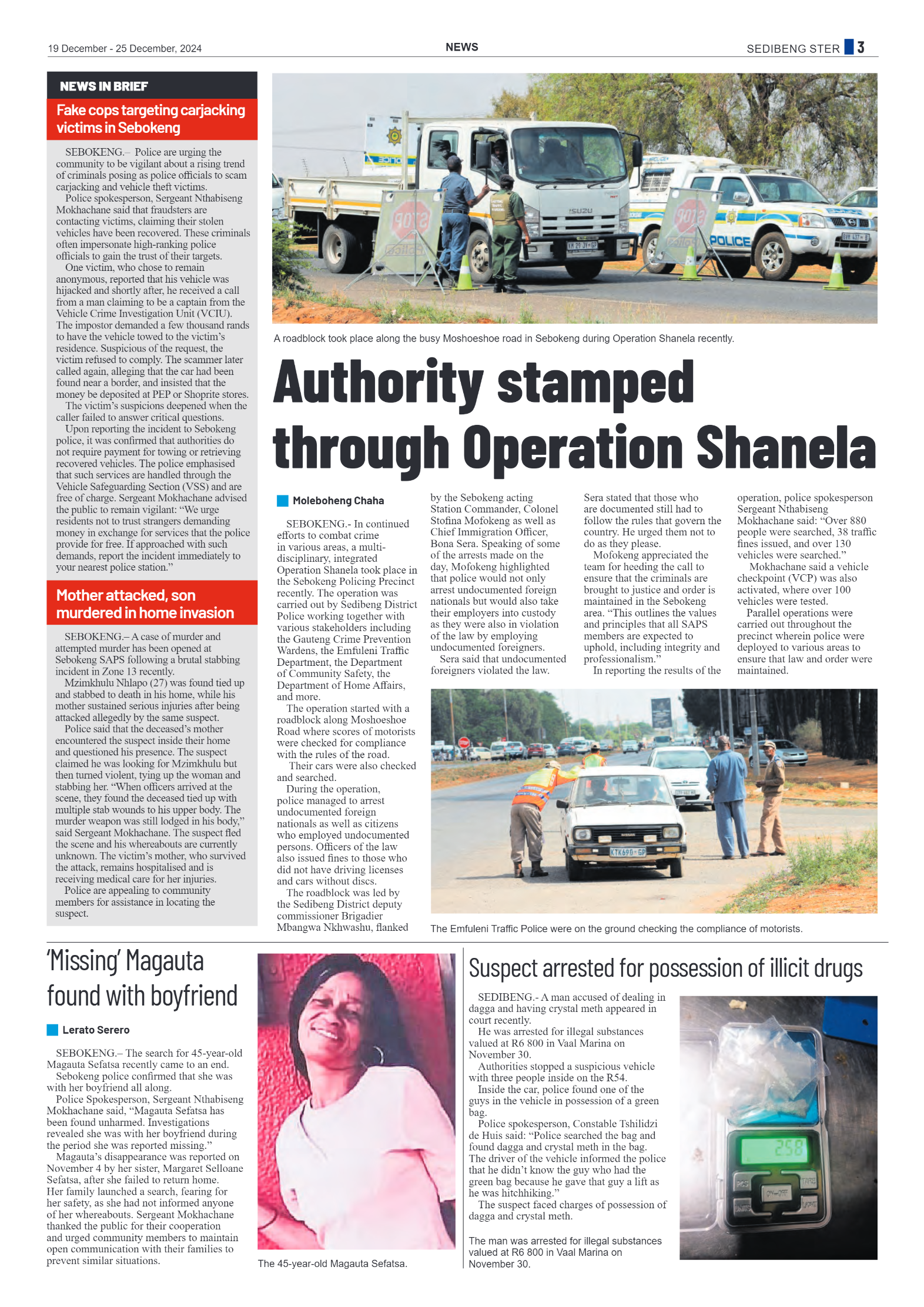 Sedibeng Ster 19 December – 25 December, 2024 page 3