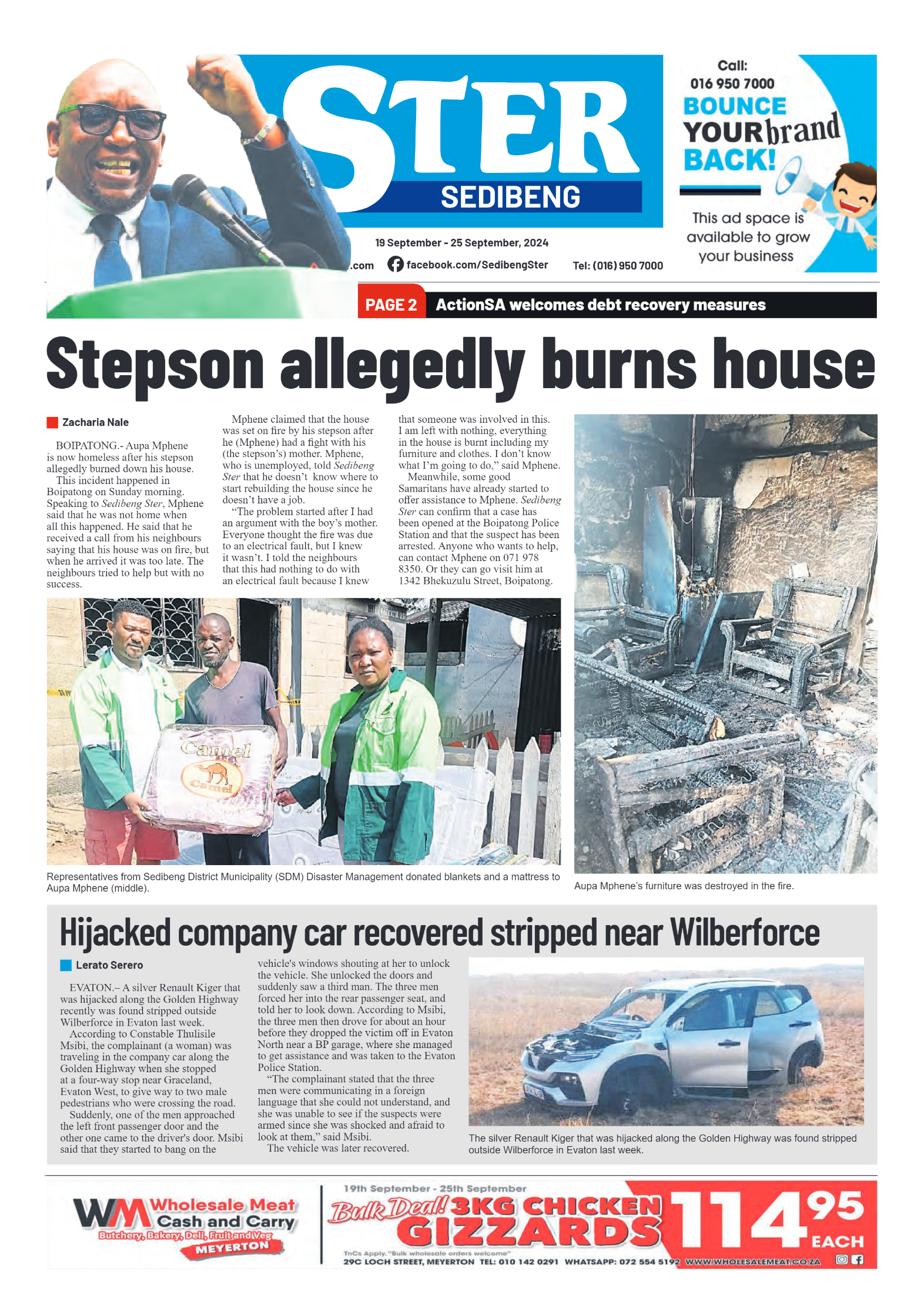 Sedibeng Ster 19 September – 25 September, 2024 page 1