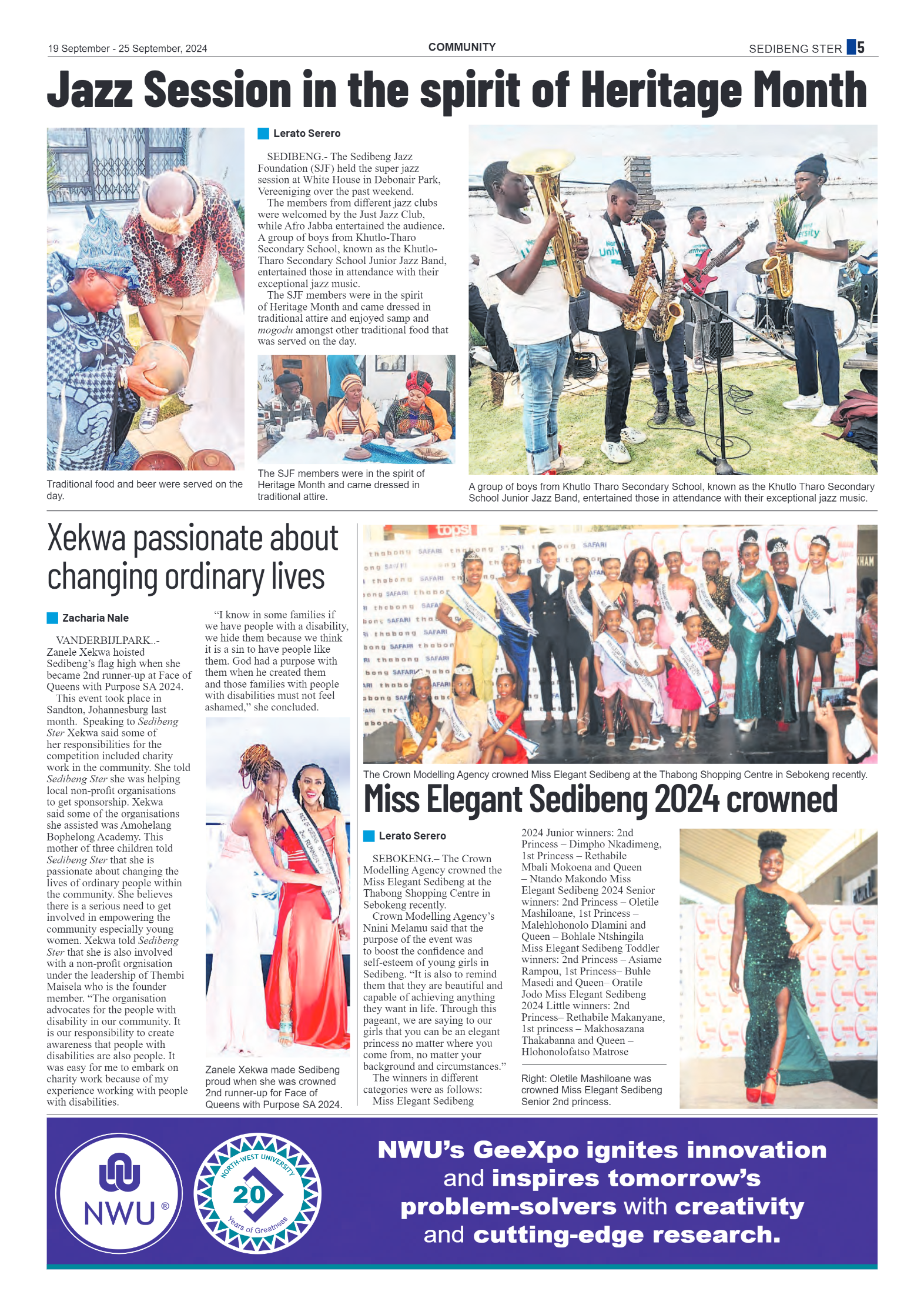Sedibeng Ster 19 September – 25 September, 2024 page 5
