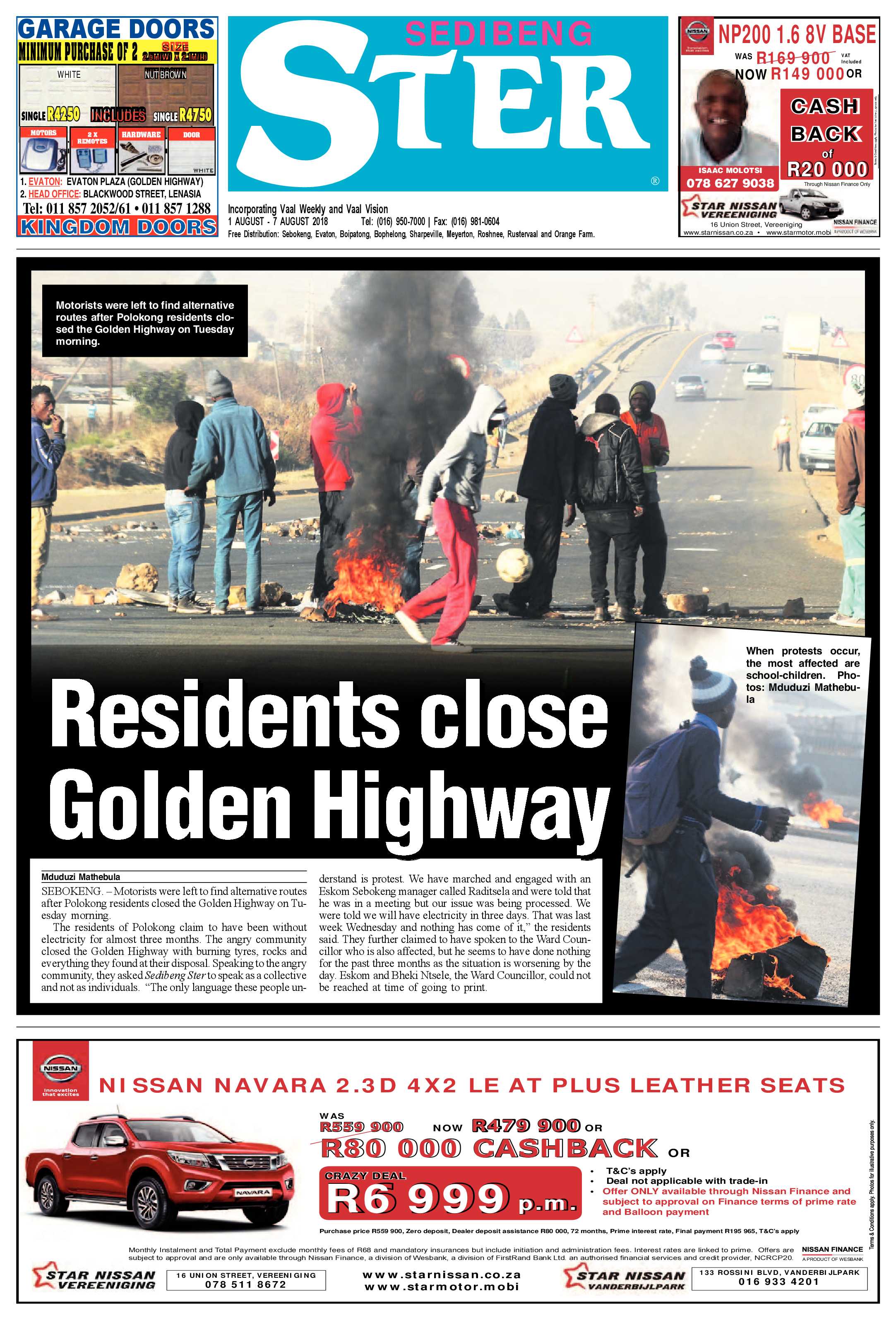 Sedibeng Ster 1 – 7 August 2018 page 1
