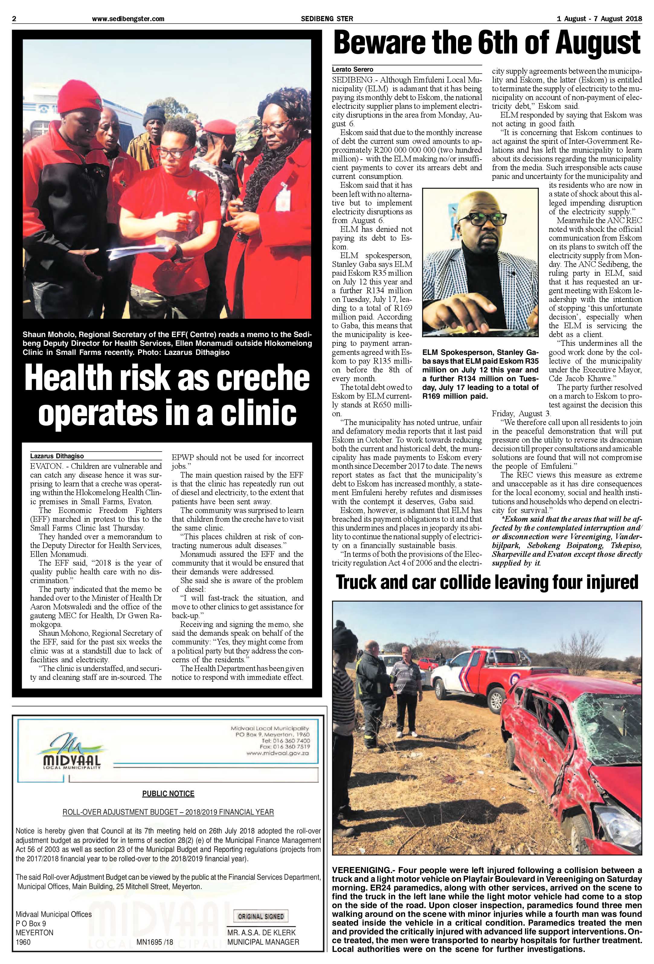 Sedibeng Ster 1 – 7 August 2018 page 2