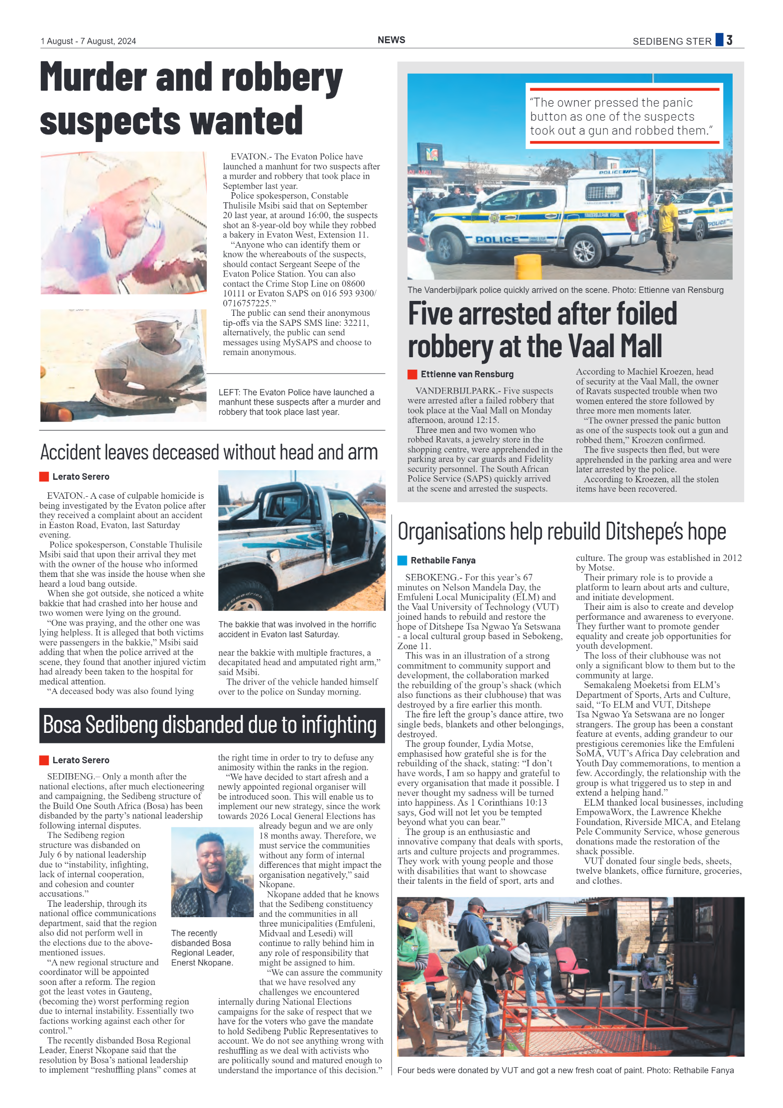 Sedibeng Ster 1 August – 7 August, 2024 page 3