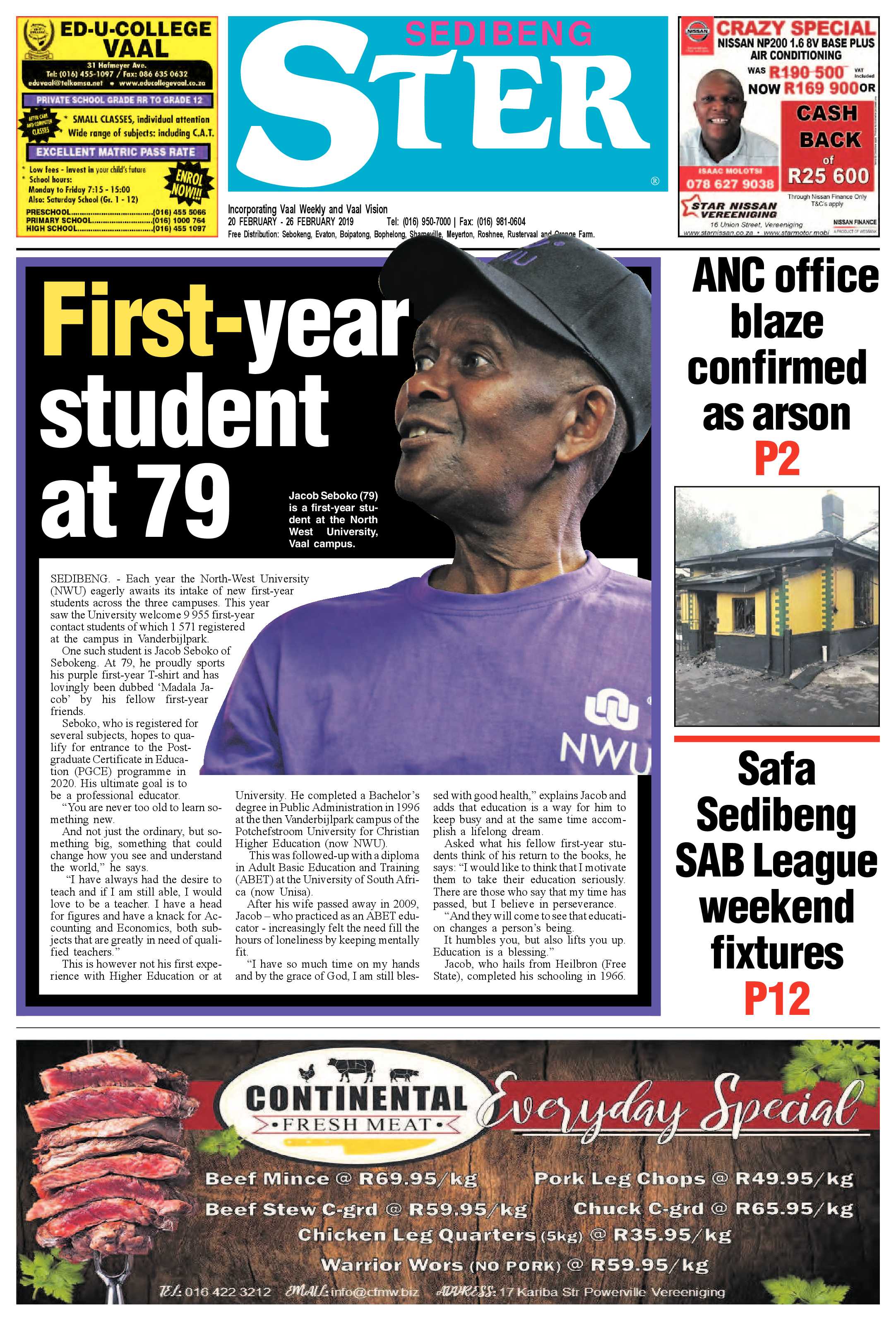 Sedibeng Ster 20 – 26 February 2019 page 1