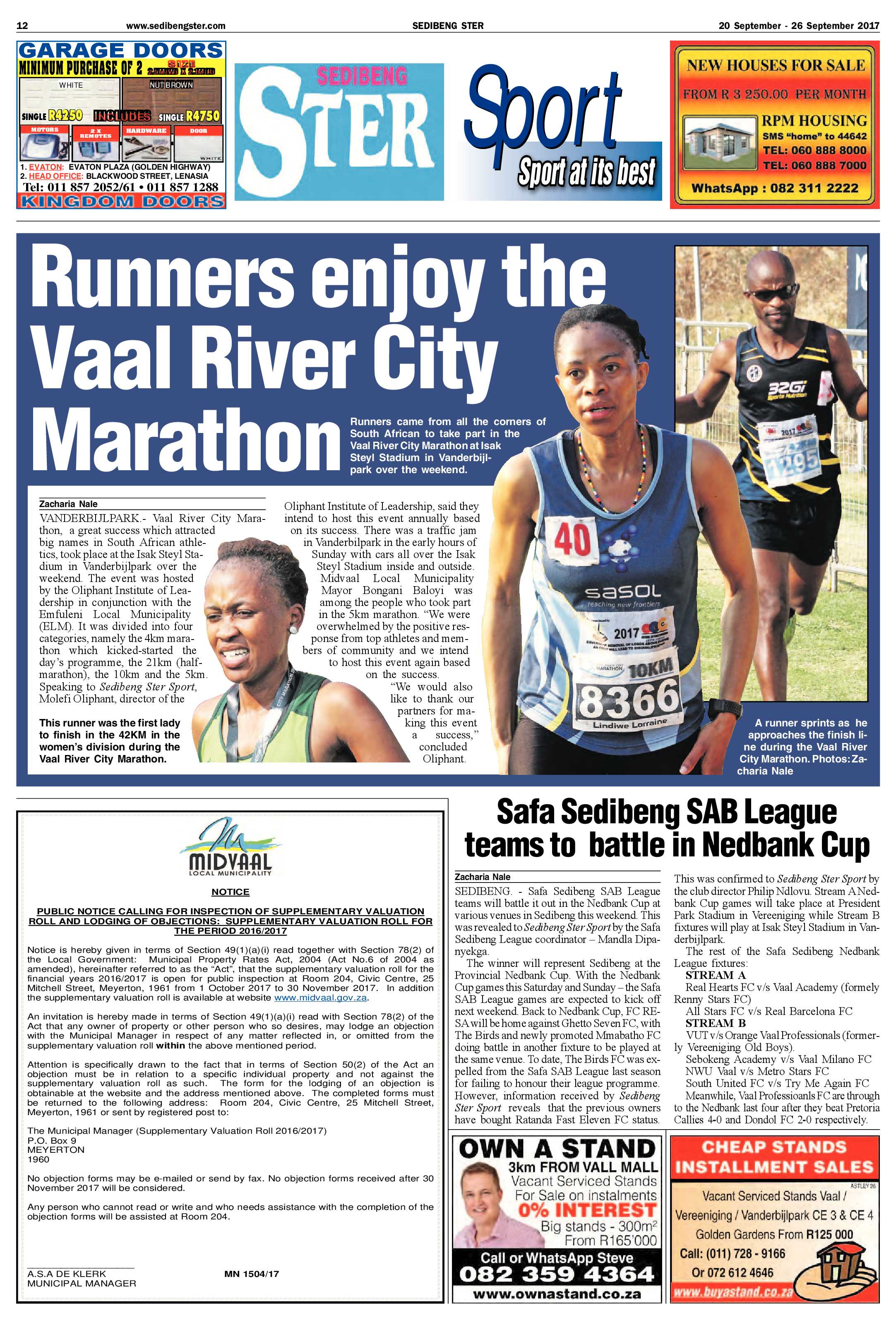 Sedibeng Ster 20 – 26 September 2017 page 12