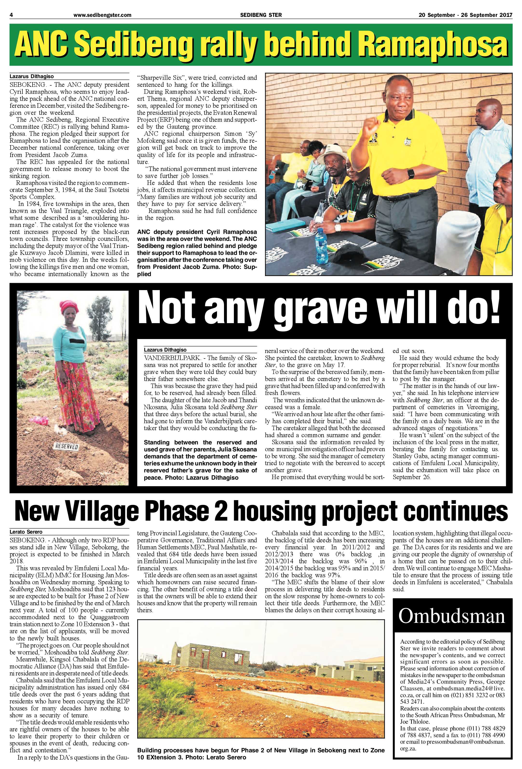 Sedibeng Ster 20 – 26 September 2017 page 4