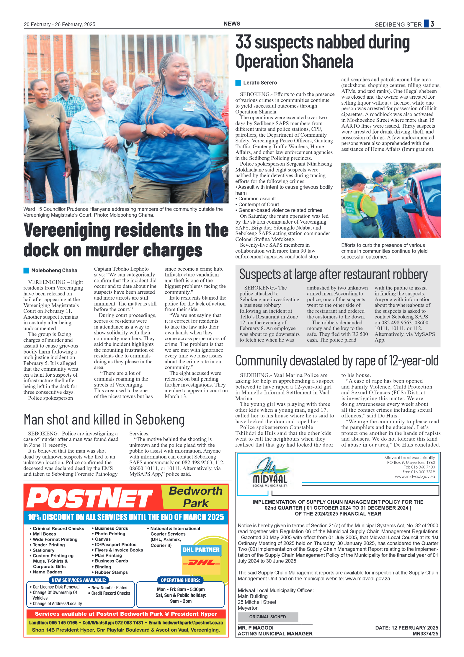 Sedibeng Ster 20 February – 26 February, 2025 page 3