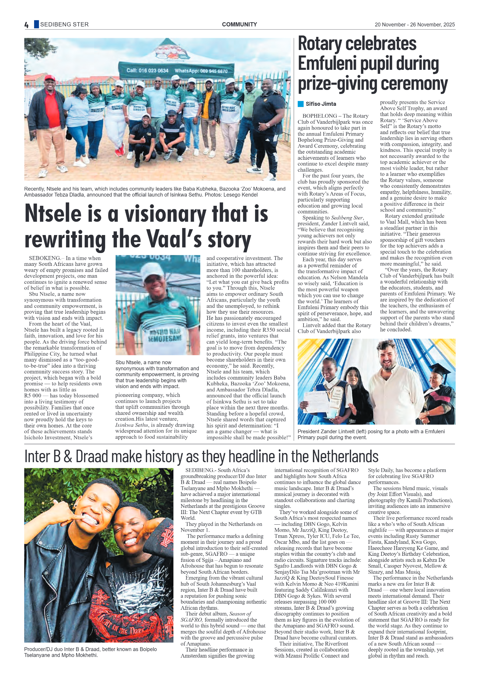 Sedibeng Ster 20 November – 26 November, 2025 page 4