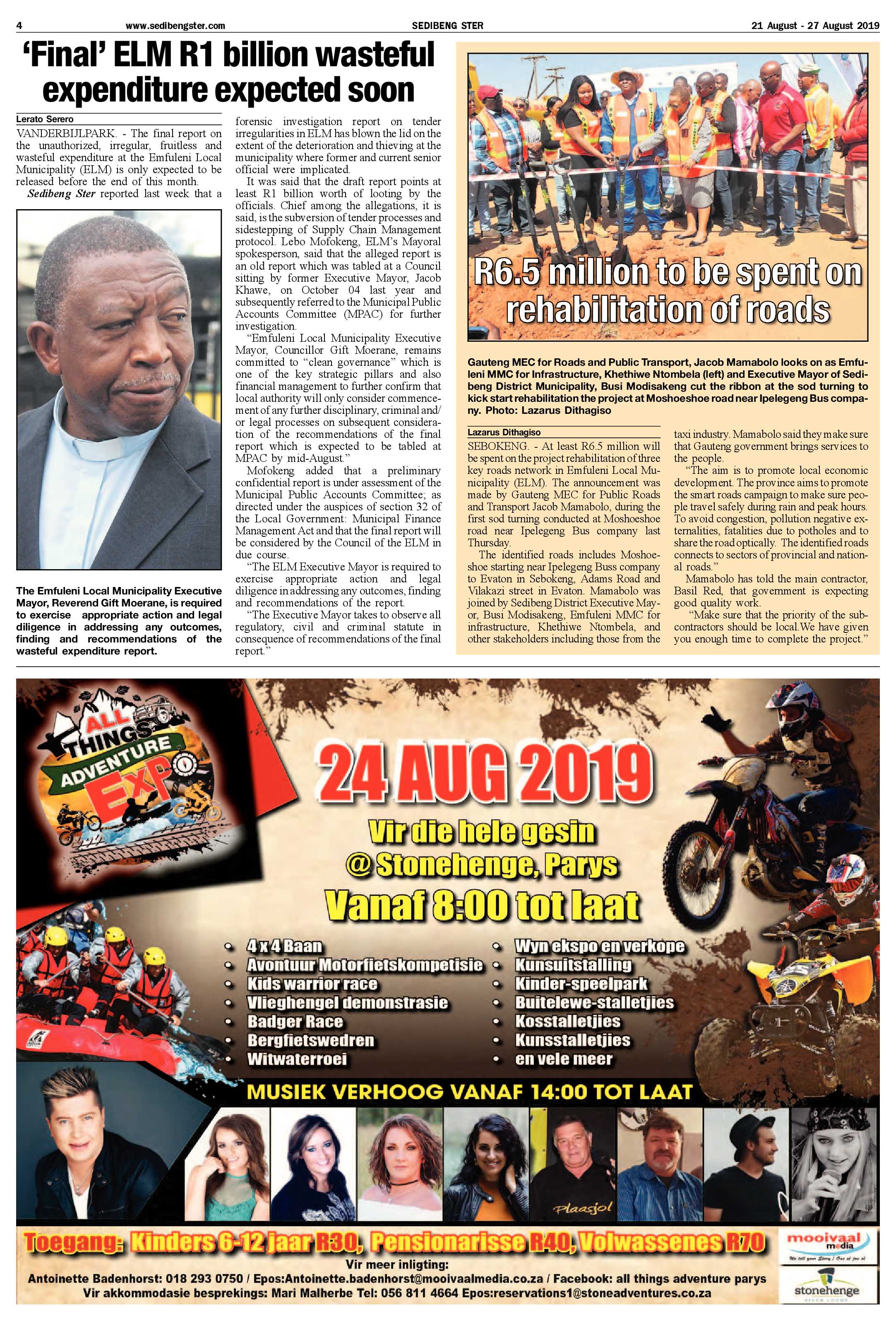 Sedibeng Ster 21 – 27 August 2019 page 4