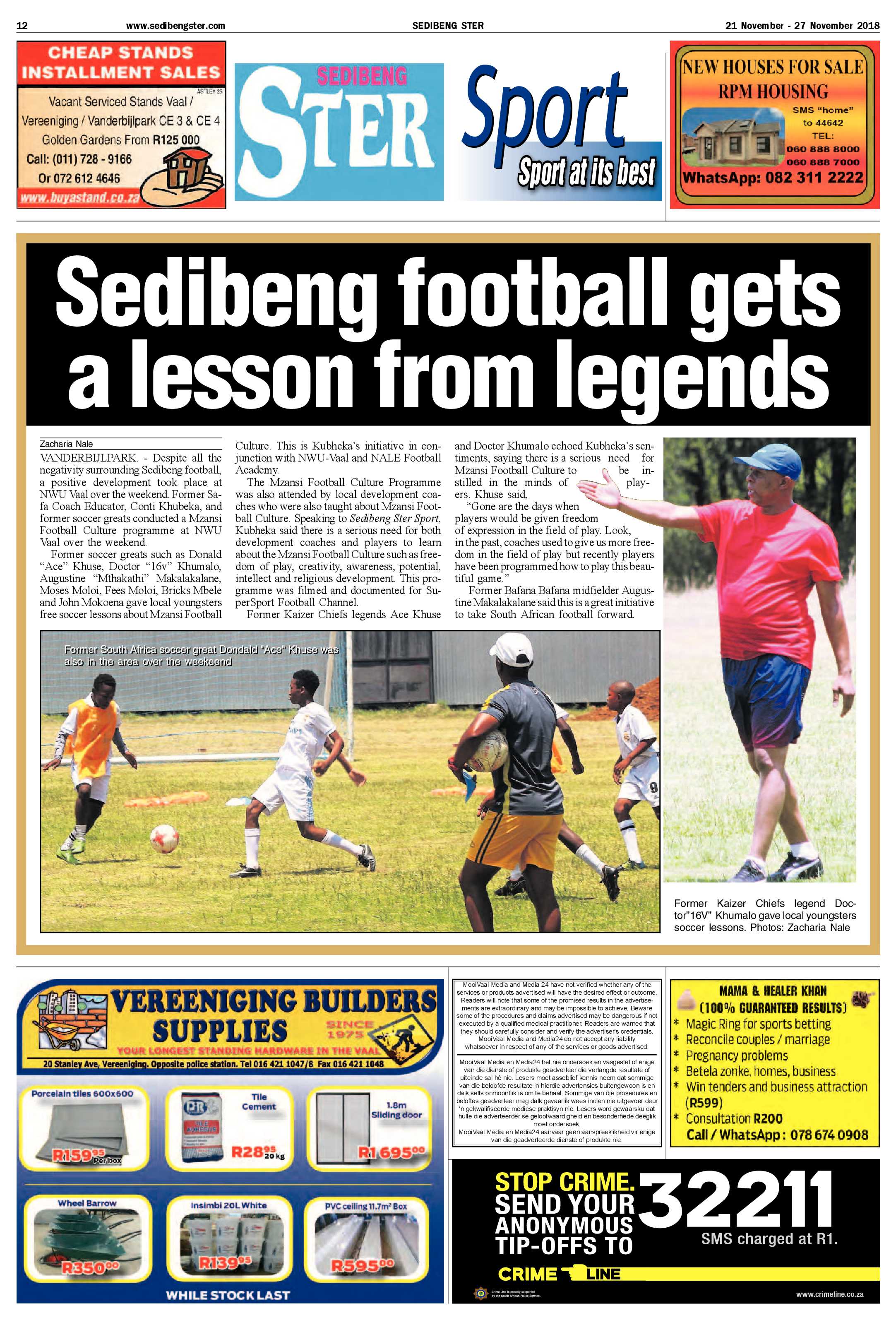 Sedibeng Ster 21 – 27 November 2018 page 12