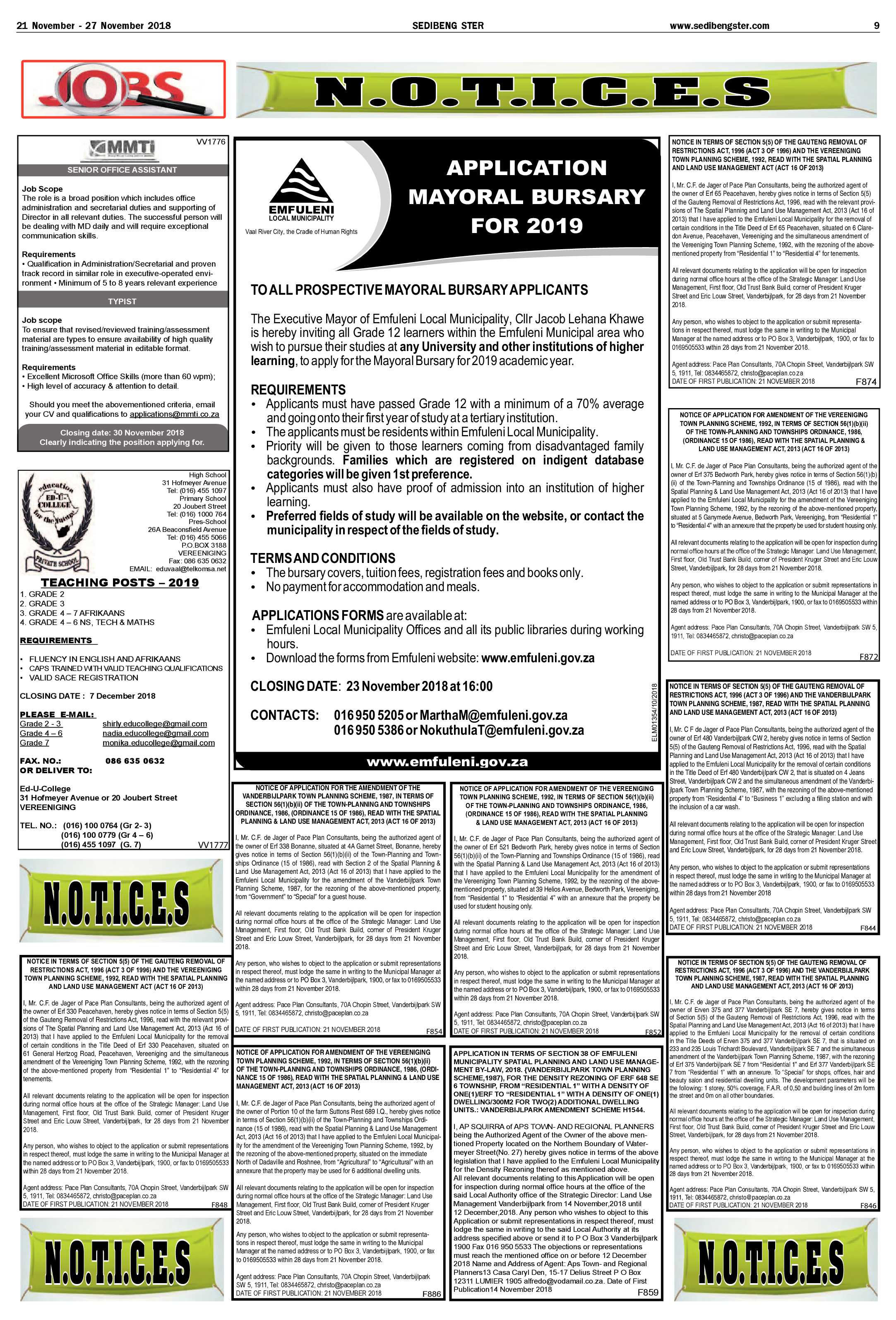 Sedibeng Ster 21 – 27 November 2018 page 9
