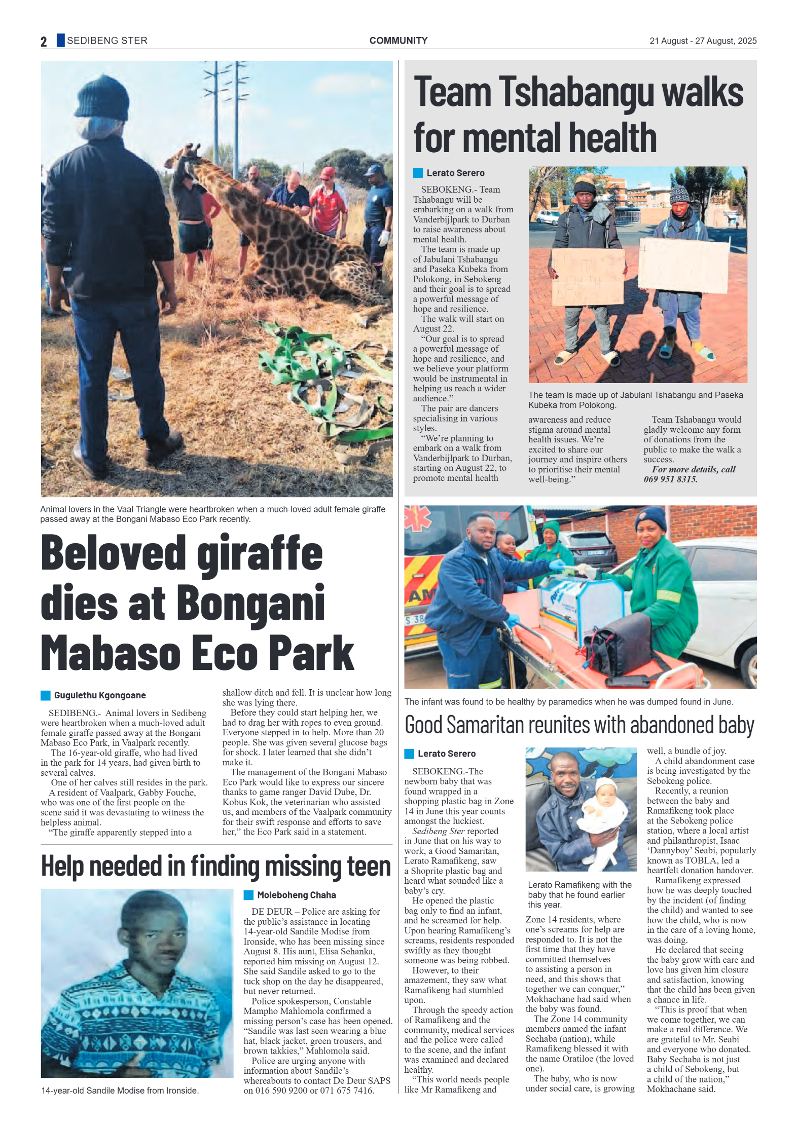 Sedibeng Ster 21 August – 27 August, 2025 page 2