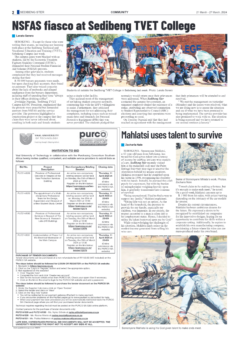 Sedibeng Ster 21 March – 27 March, 2024 page 2