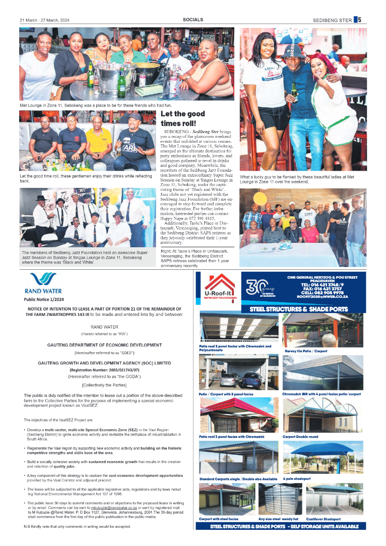 Sedibeng Ster 21 March – 27 March, 2024 page 5