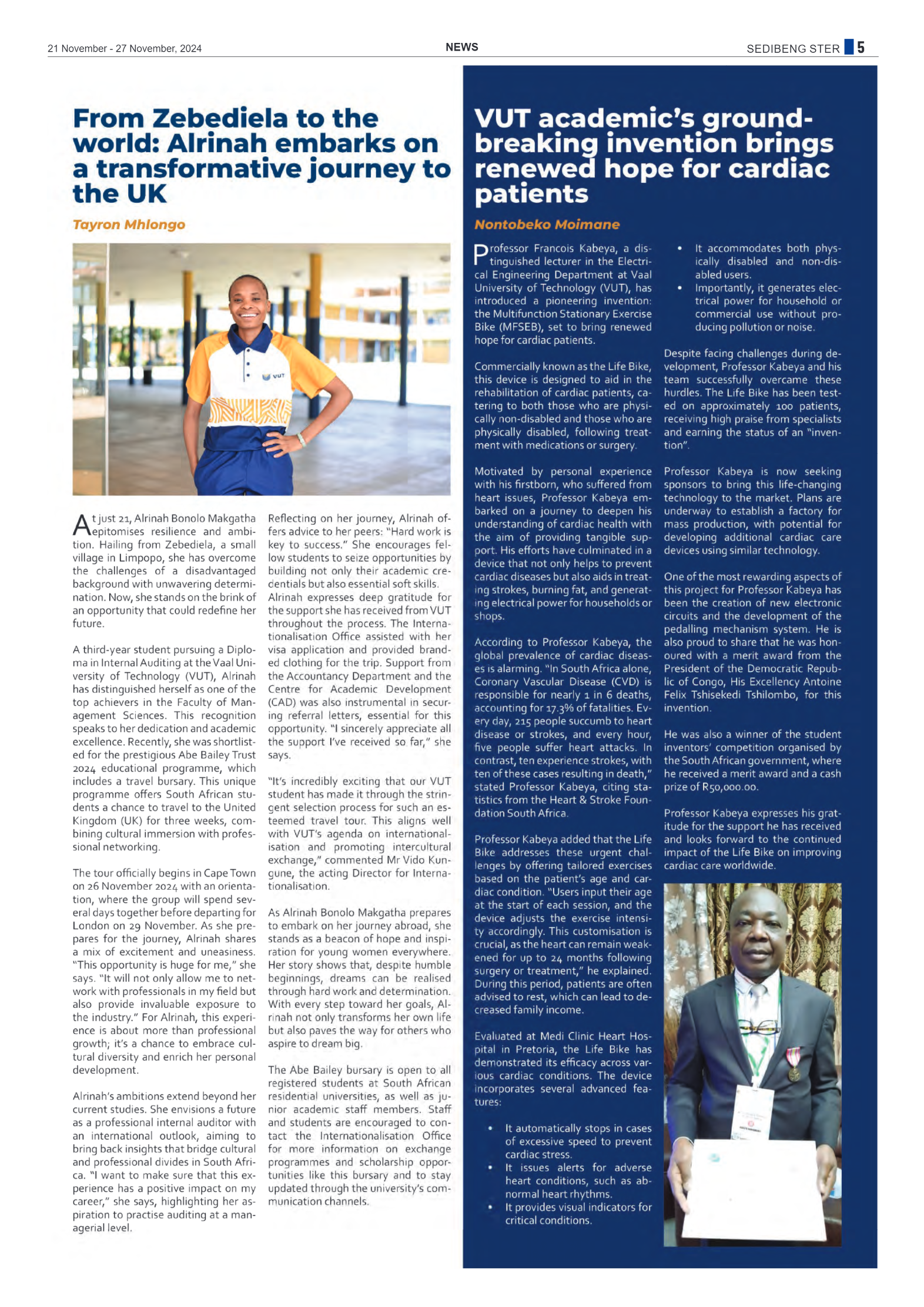 Sedibeng Ster 21 November – 27 November, 2024 page 5