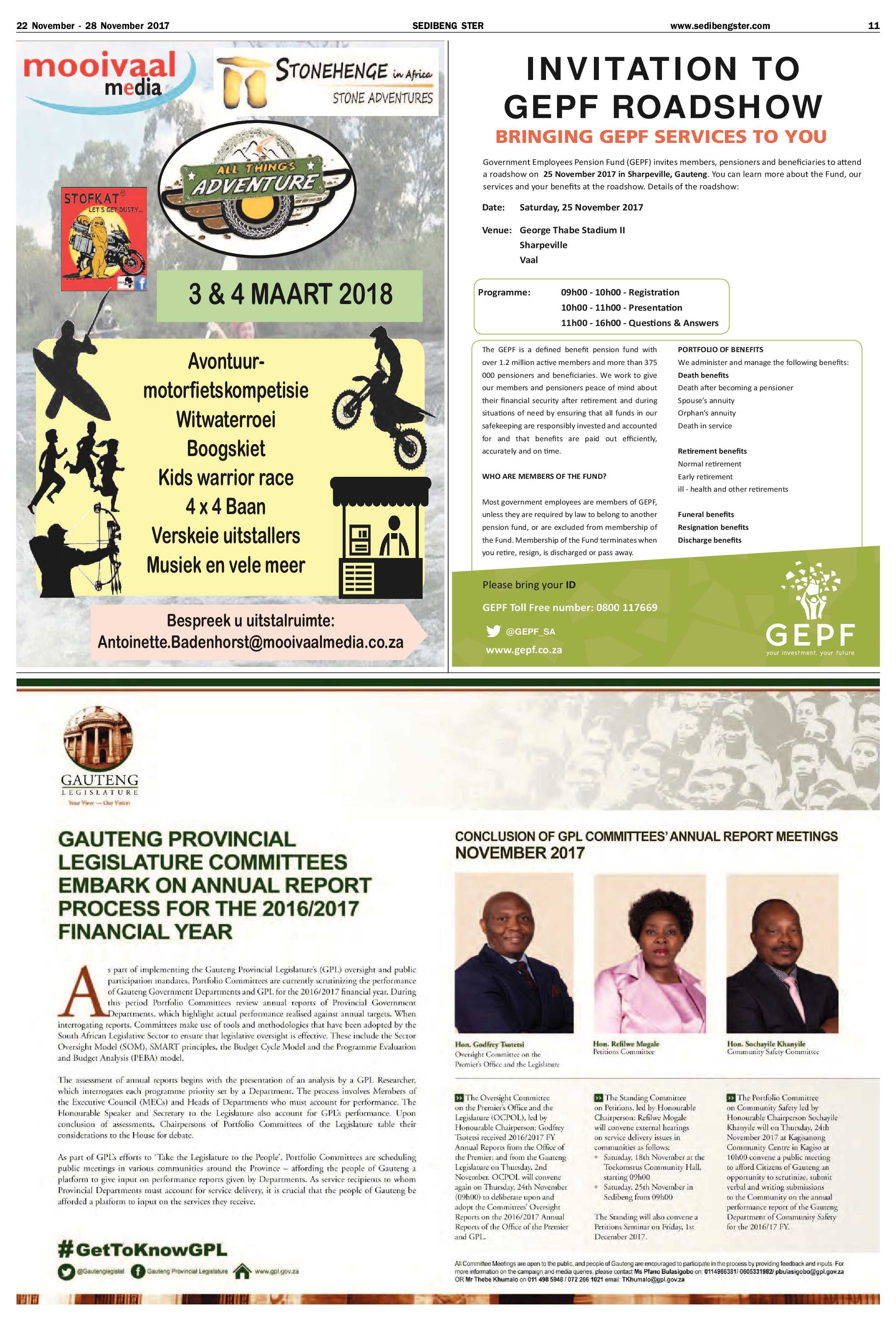 Sedibeng Ster 22 – 28 November 2017 page 11