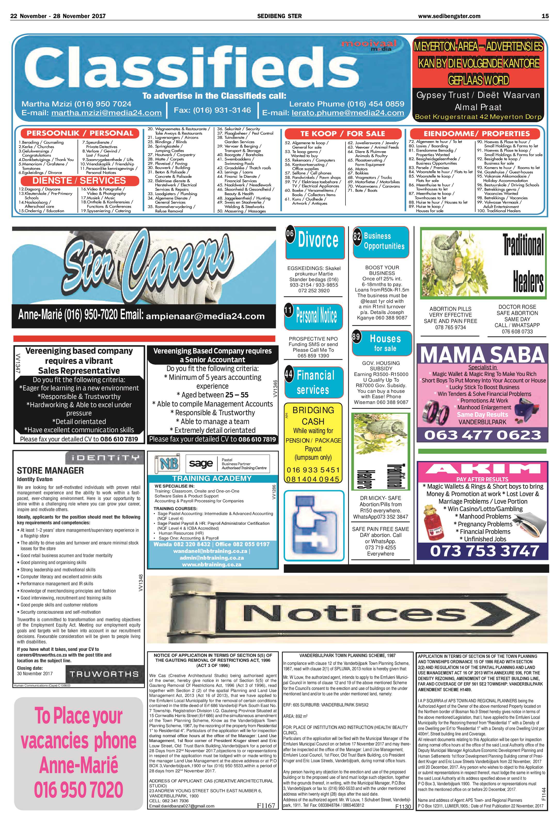 Sedibeng Ster 22 – 28 November 2017 page 15