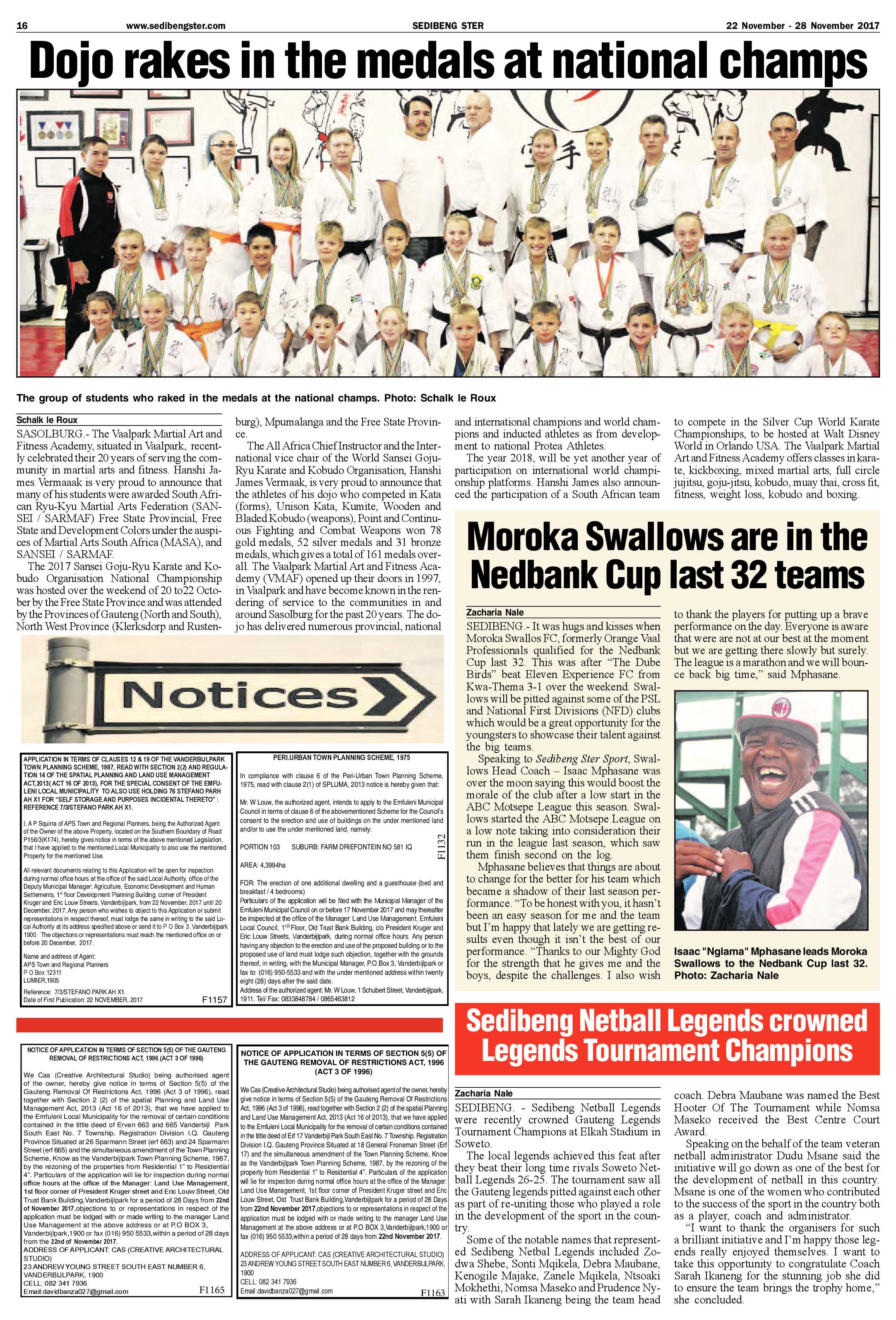 Sedibeng Ster 22 – 28 November 2017 page 16