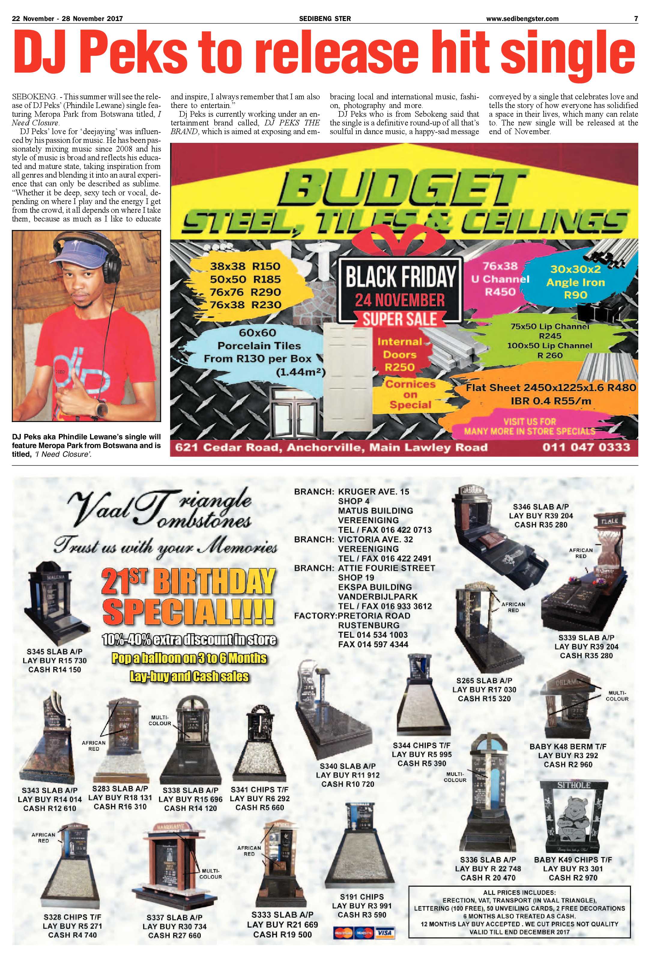 Sedibeng Ster 22 – 28 November 2017 page 7