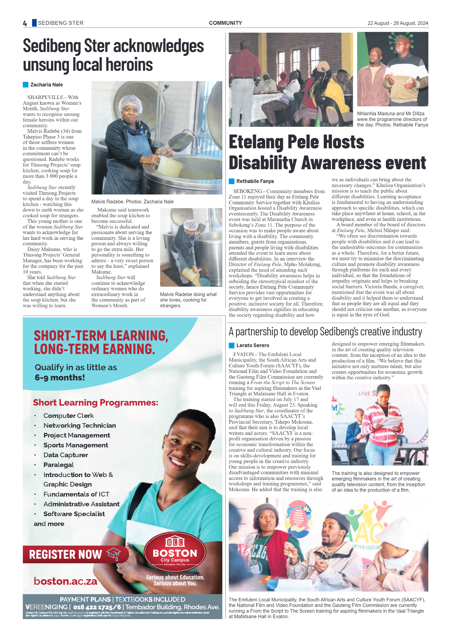 Sedibeng Ster 22 August – 28 August, 2024 page 4