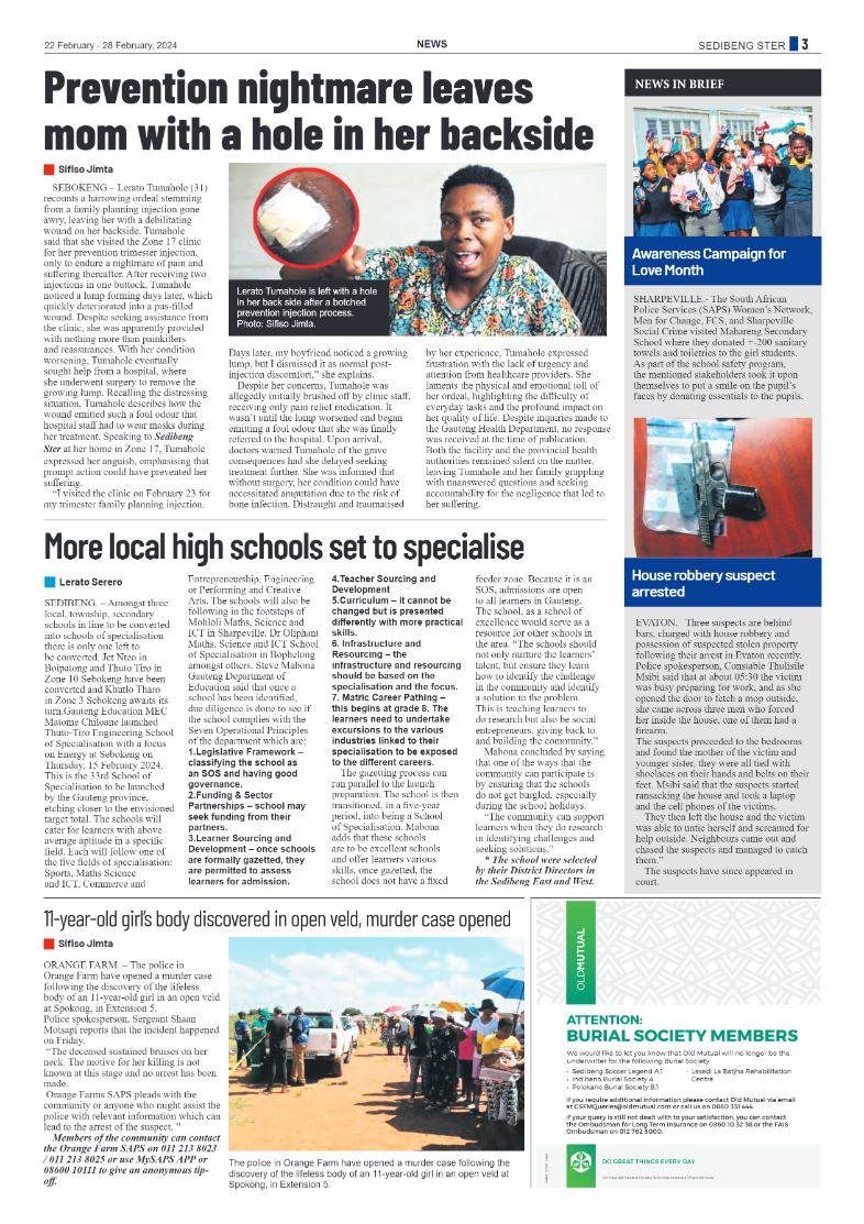 Sedibeng Ster 22 February – 28 February, 2024 page 3