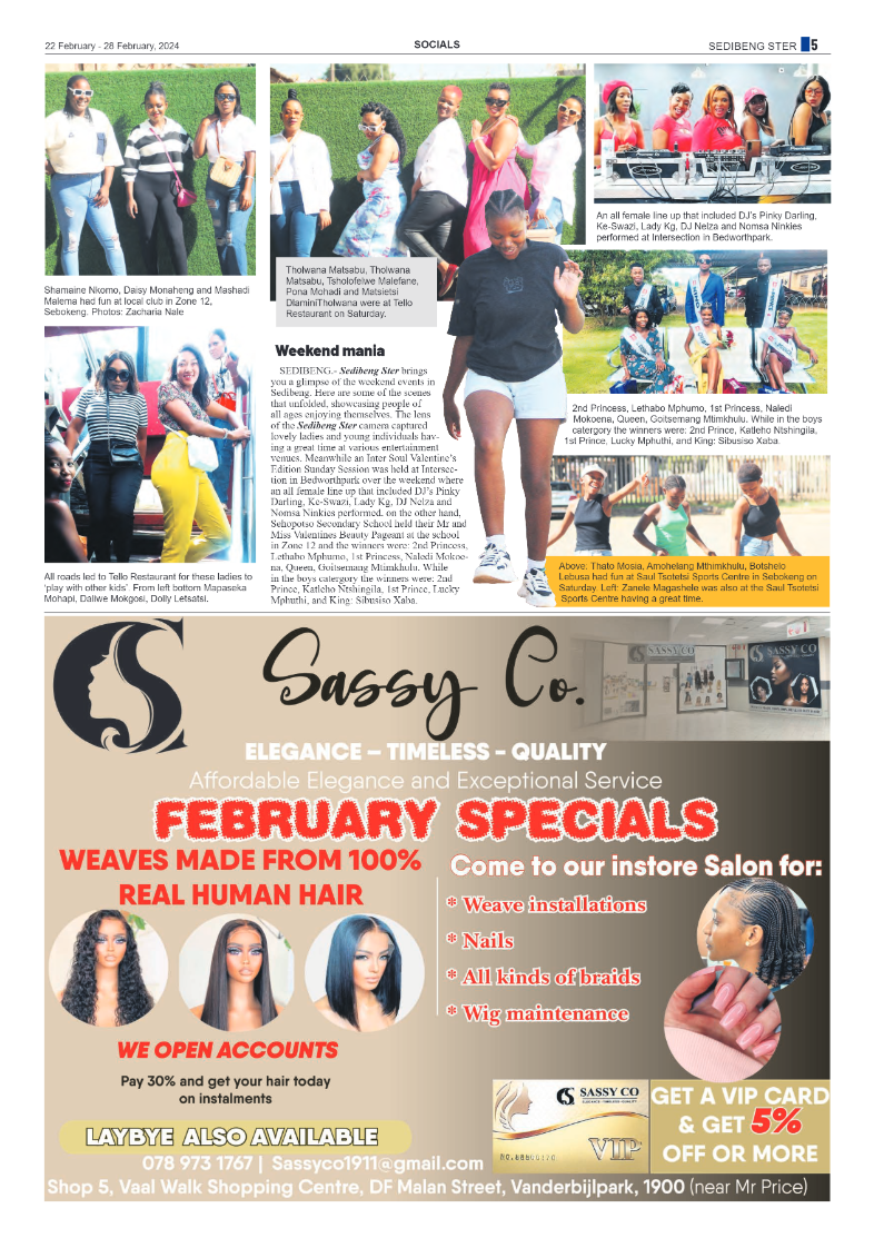 Sedibeng Ster 22 February – 28 February, 2024 page 5