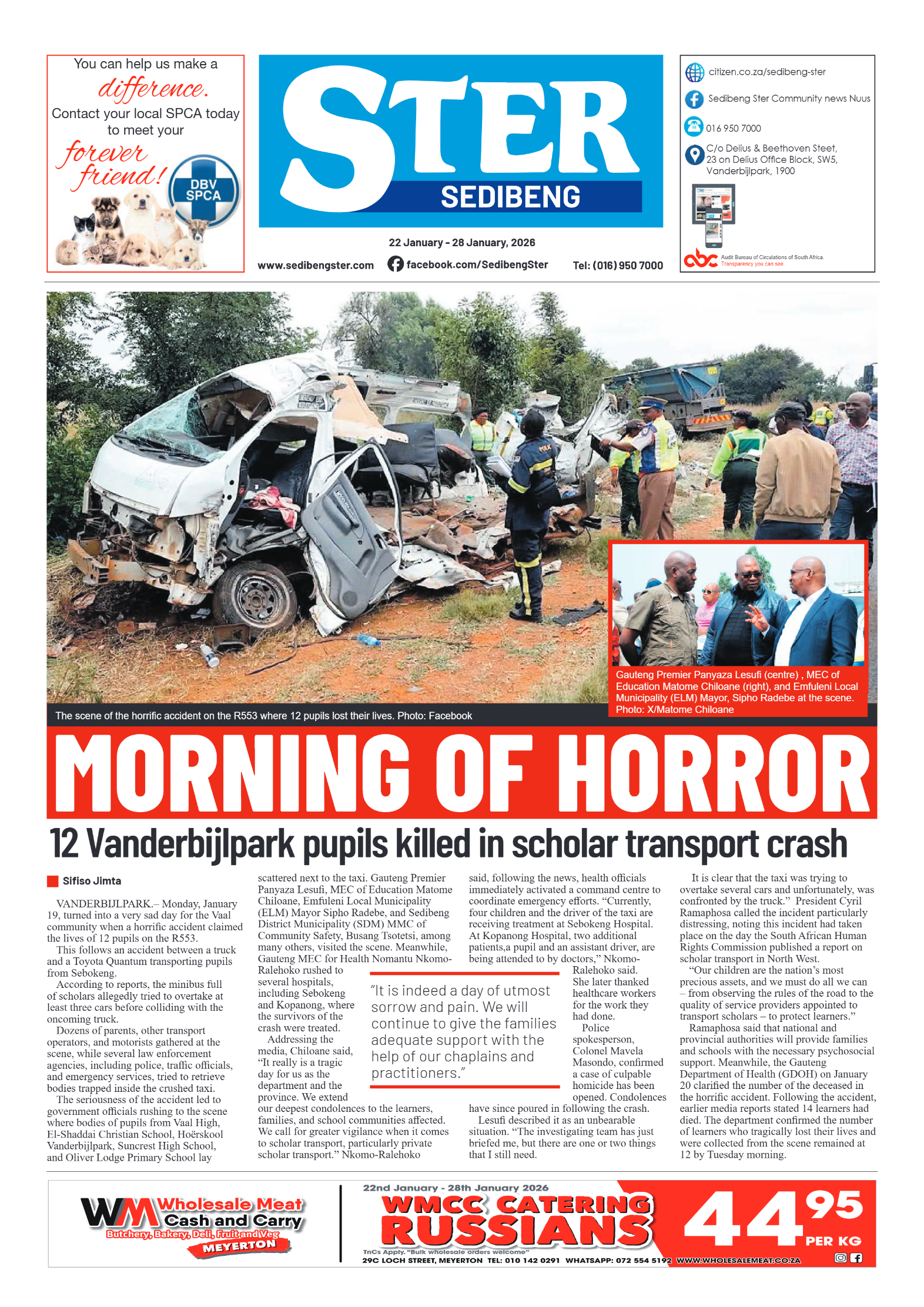 Sedibeng Ster – 22 January 2026 page 1
