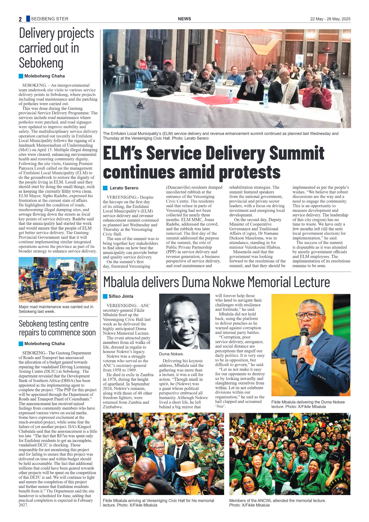 Sedibeng Ster 22 May – 28 May, 2025 page 2
