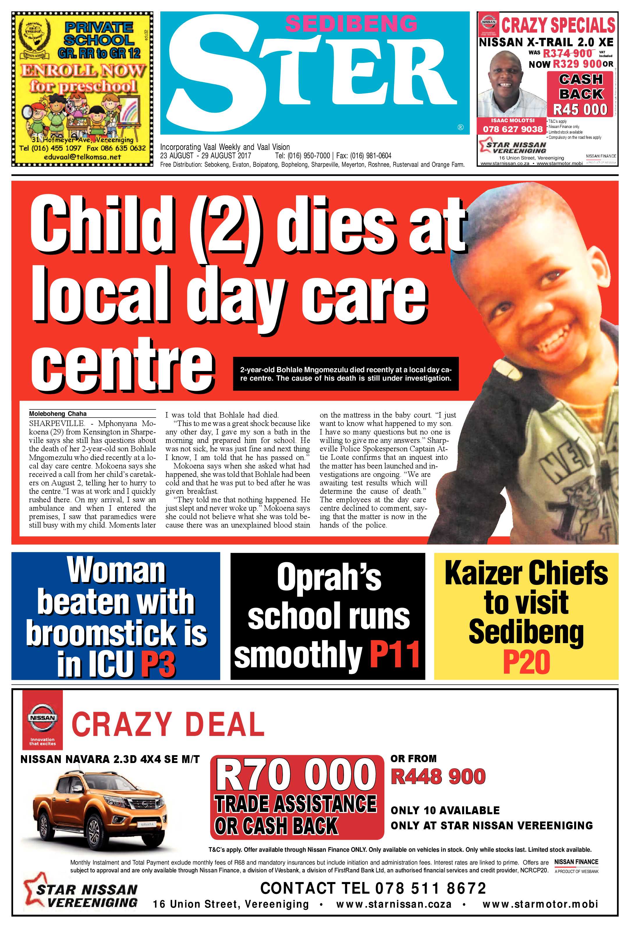Sedibeng Ster 23 – 28 August 2017 page 1