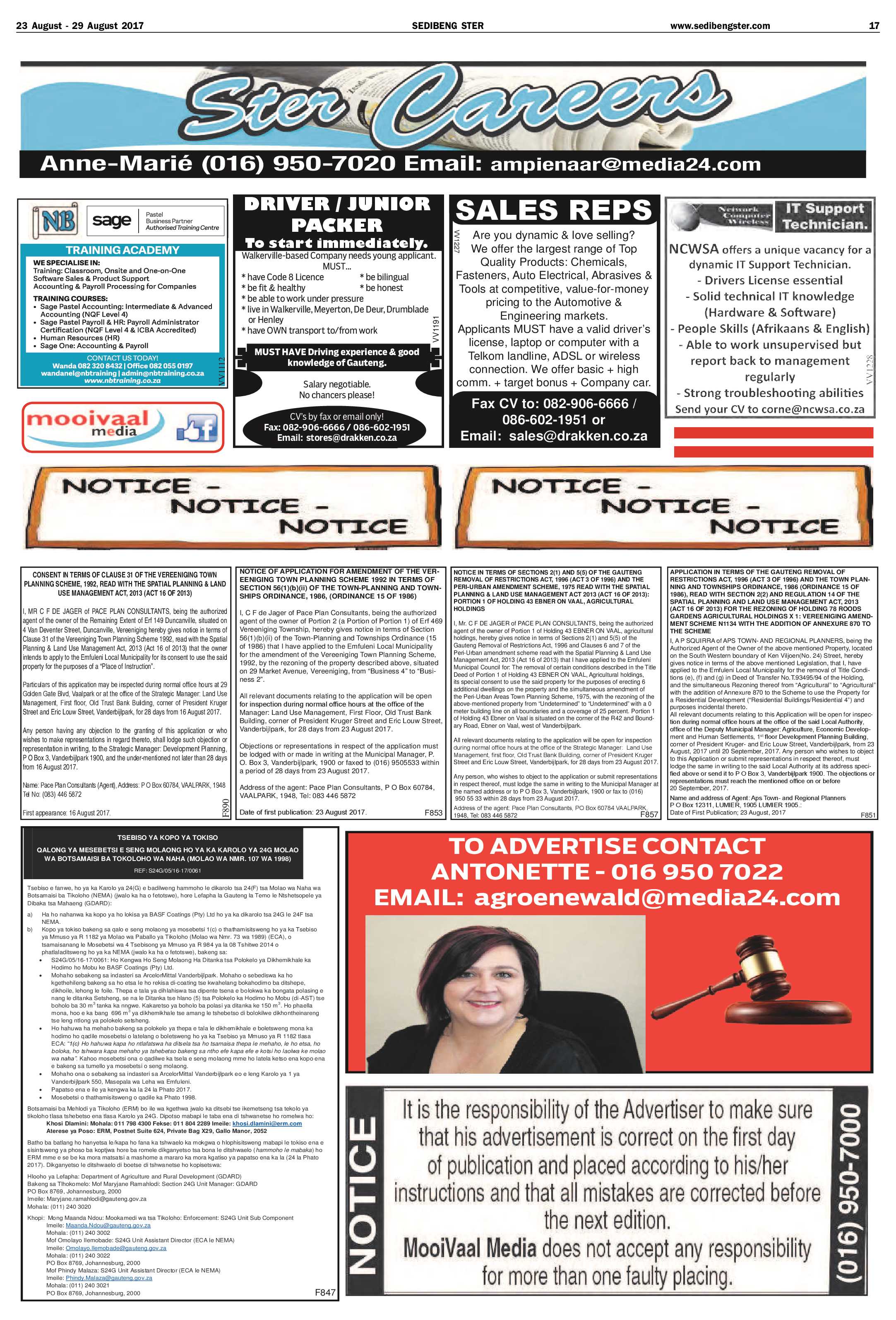 Sedibeng Ster 23 – 28 August 2017 page 17