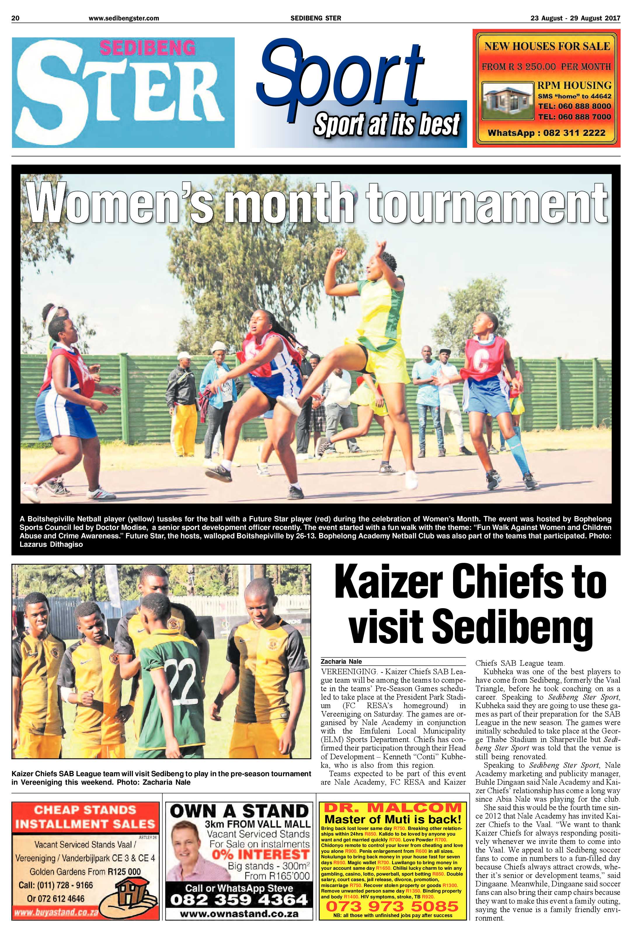 Sedibeng Ster 23 – 28 August 2017 page 20