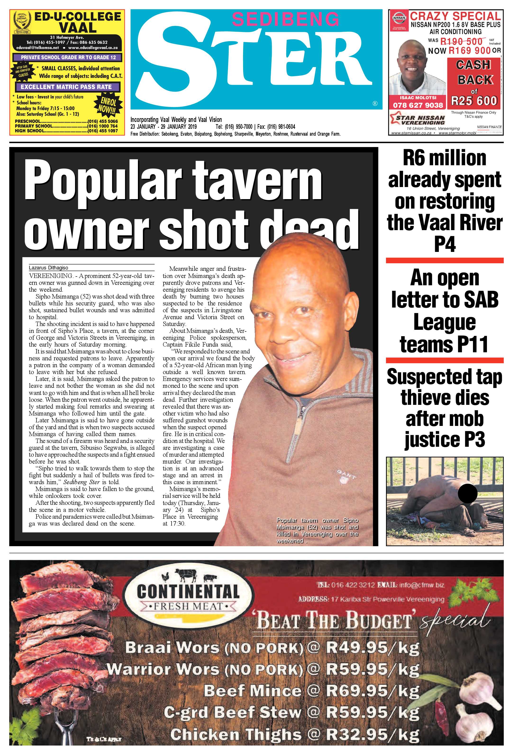 Sedibeng Ster 23 – 29 January 2019 page 1