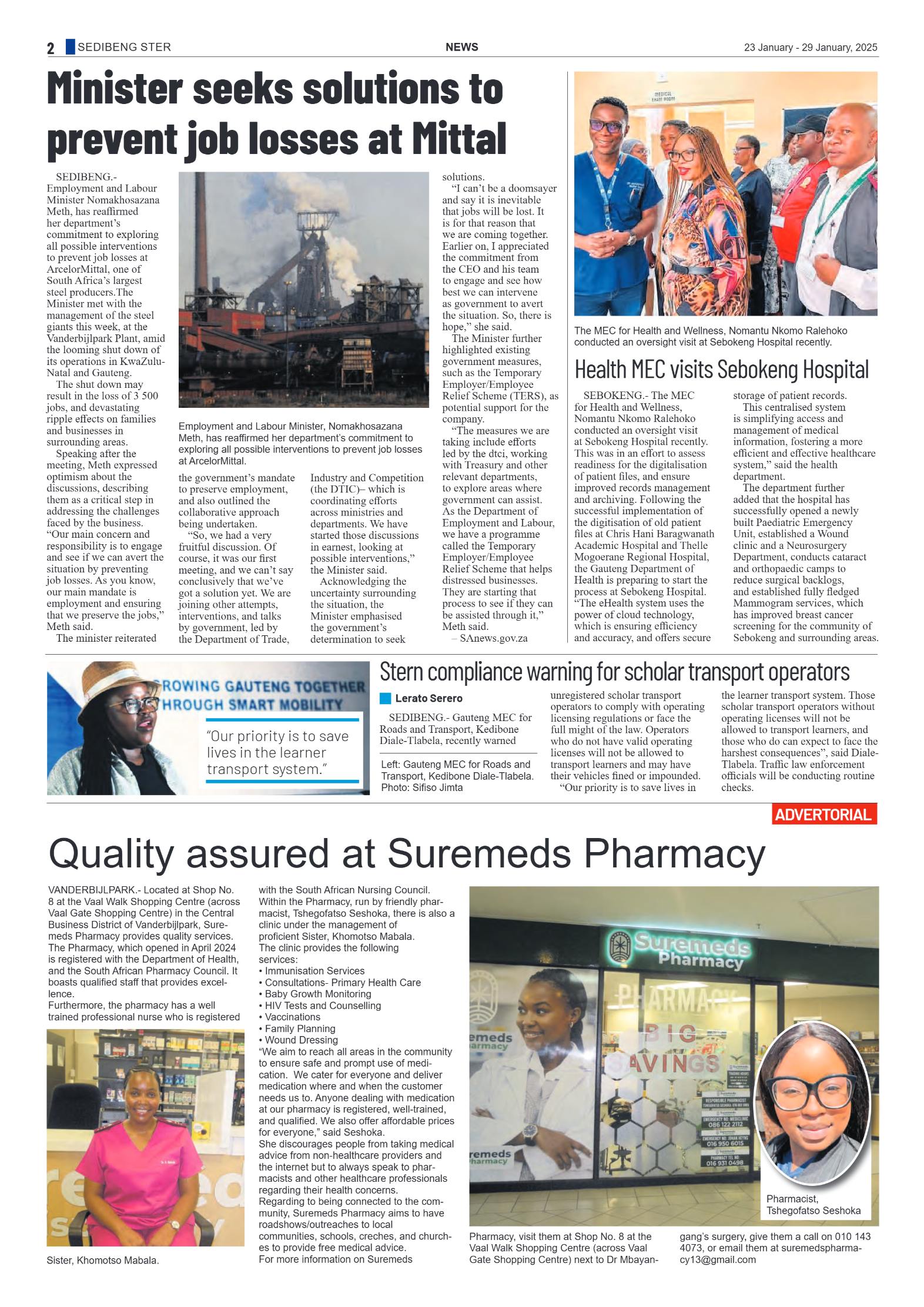 Sedibeng Ster 23 January – 29 January, 2025 page 2