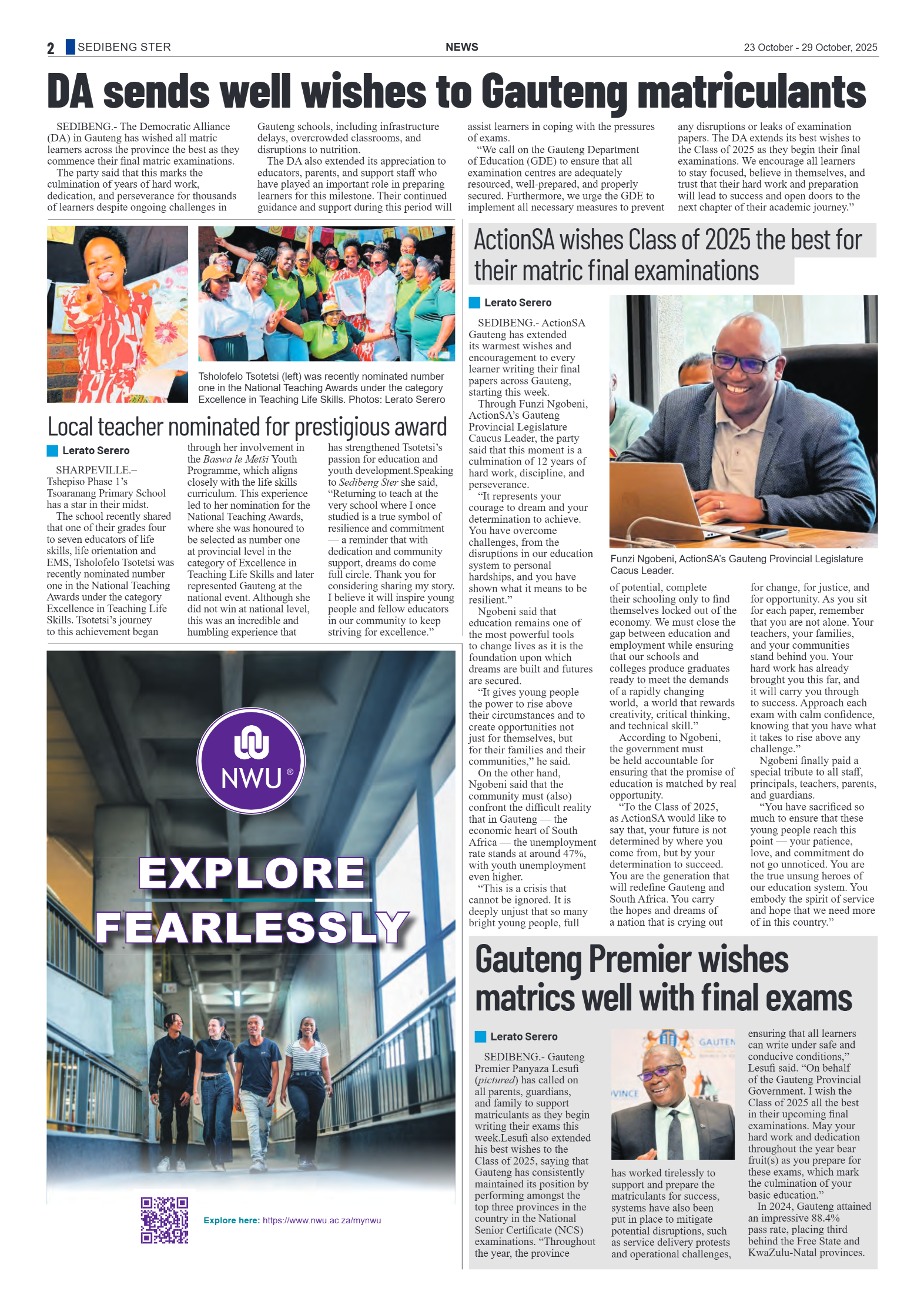 Sedibeng Ster 23 October – 29 October, 2025 page 2