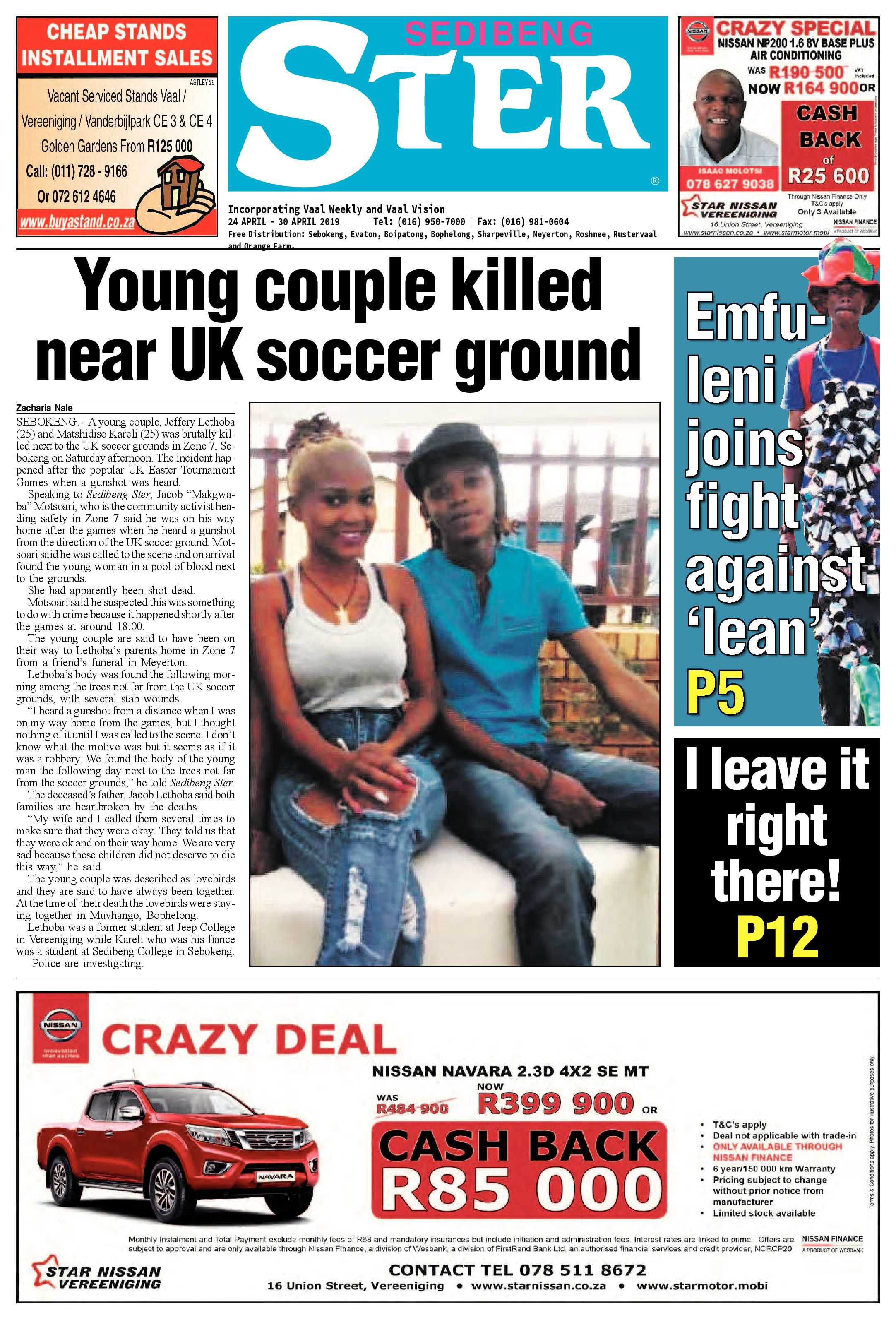 Sedibeng Ster 24 – 30 April 2019 page 1