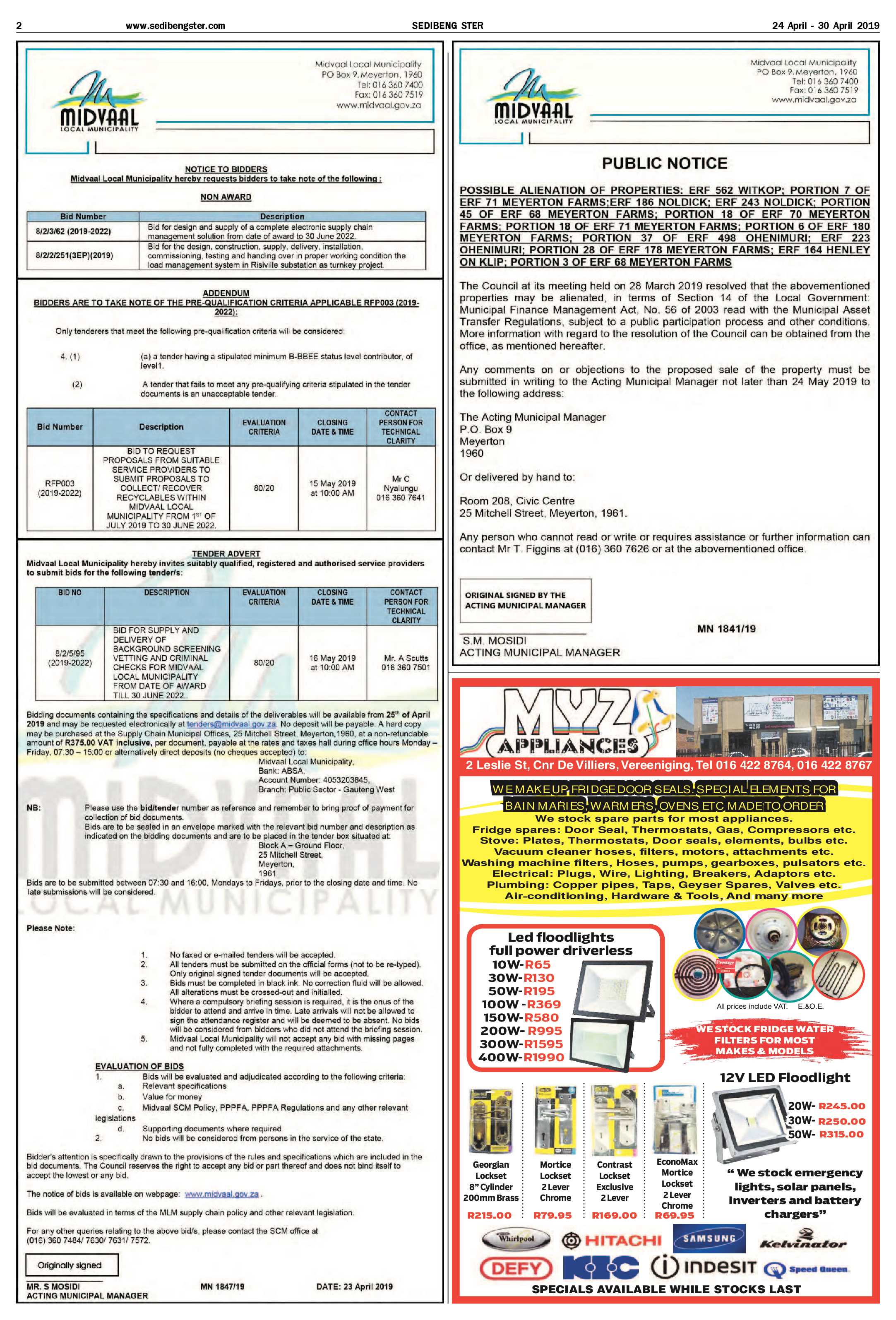 Sedibeng Ster 24 – 30 April 2019 page 2