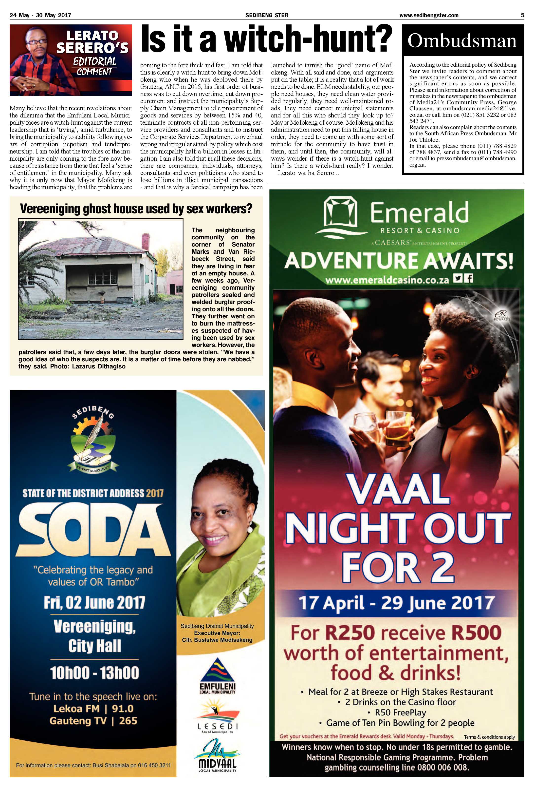 Sedibeng Ster 24 – 30 May 2017 page 5