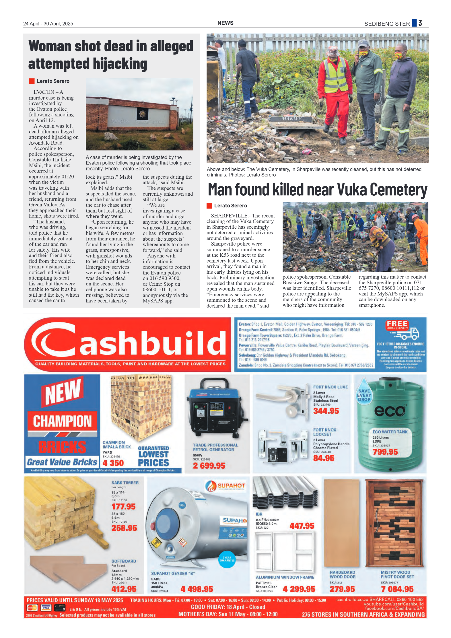Sedibeng Ster 24 April – 30 April, 2025 page 3