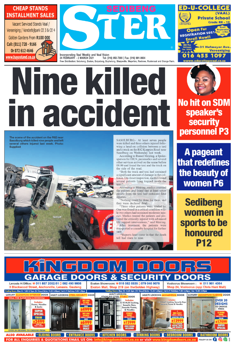 Sedibeng Ster 24 February 2021 page 1