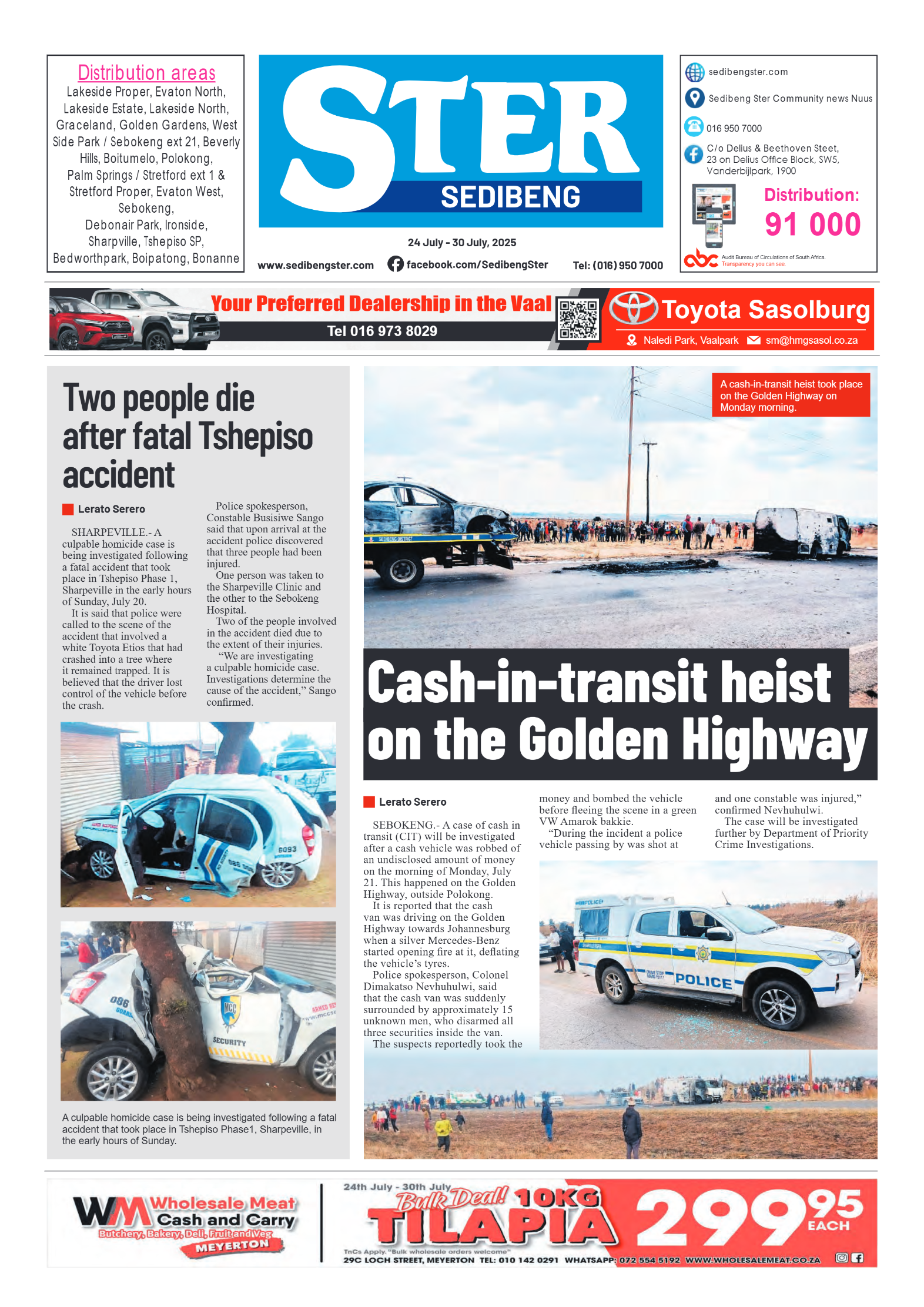 Sedibeng Ster 24 July – 30 July, 2025 page 1