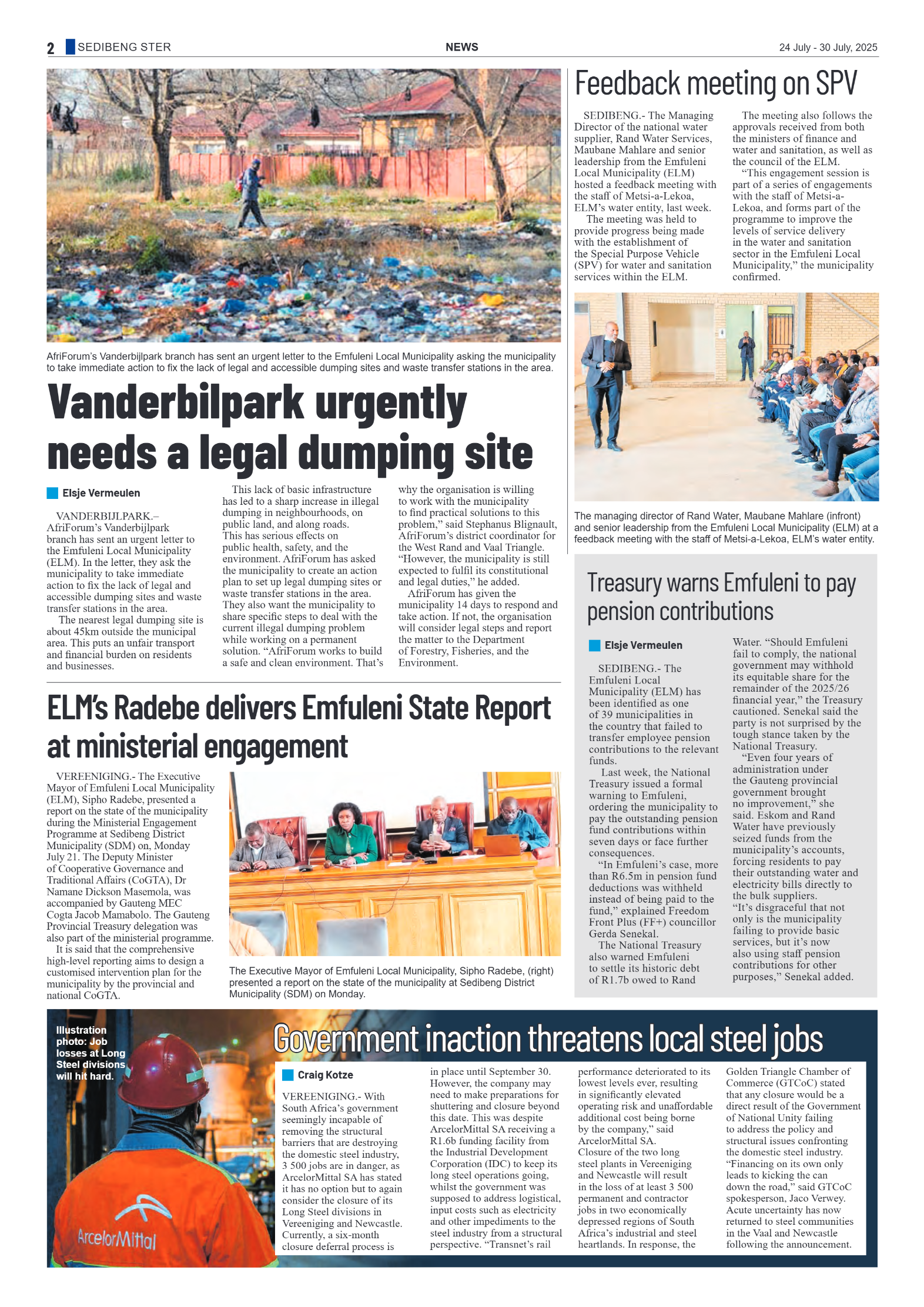 Sedibeng Ster 24 July – 30 July, 2025 page 2