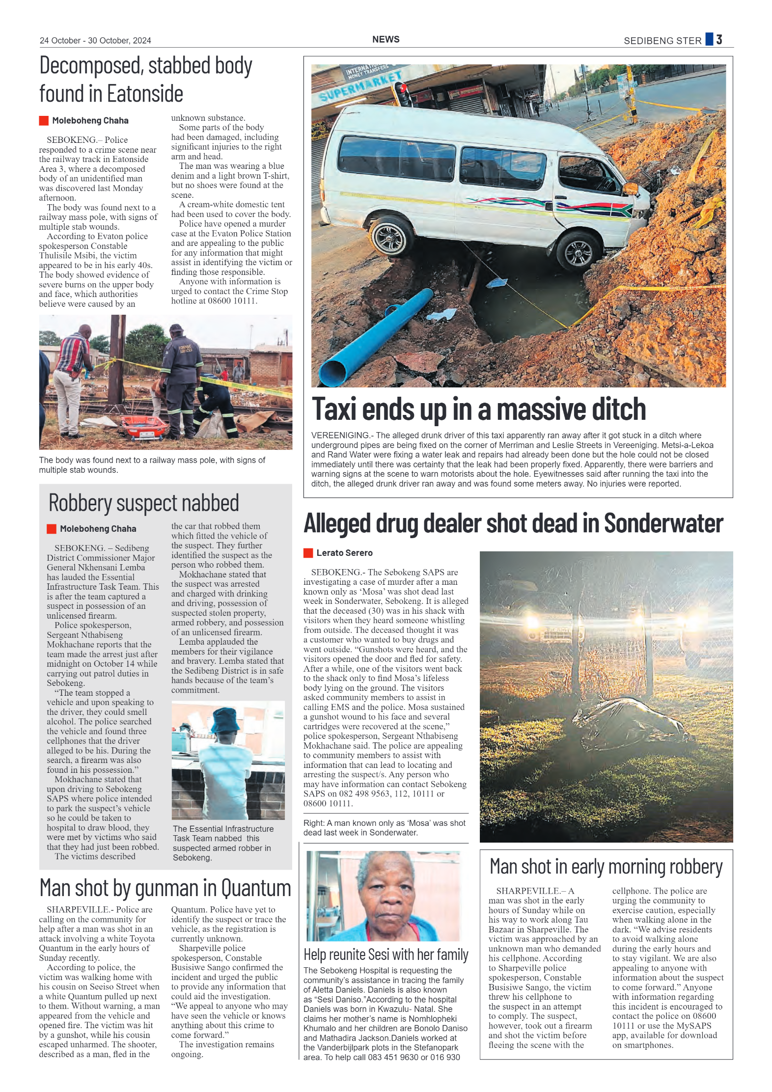 Sedibeng Ster 24 October – 30 October, 2024 page 3