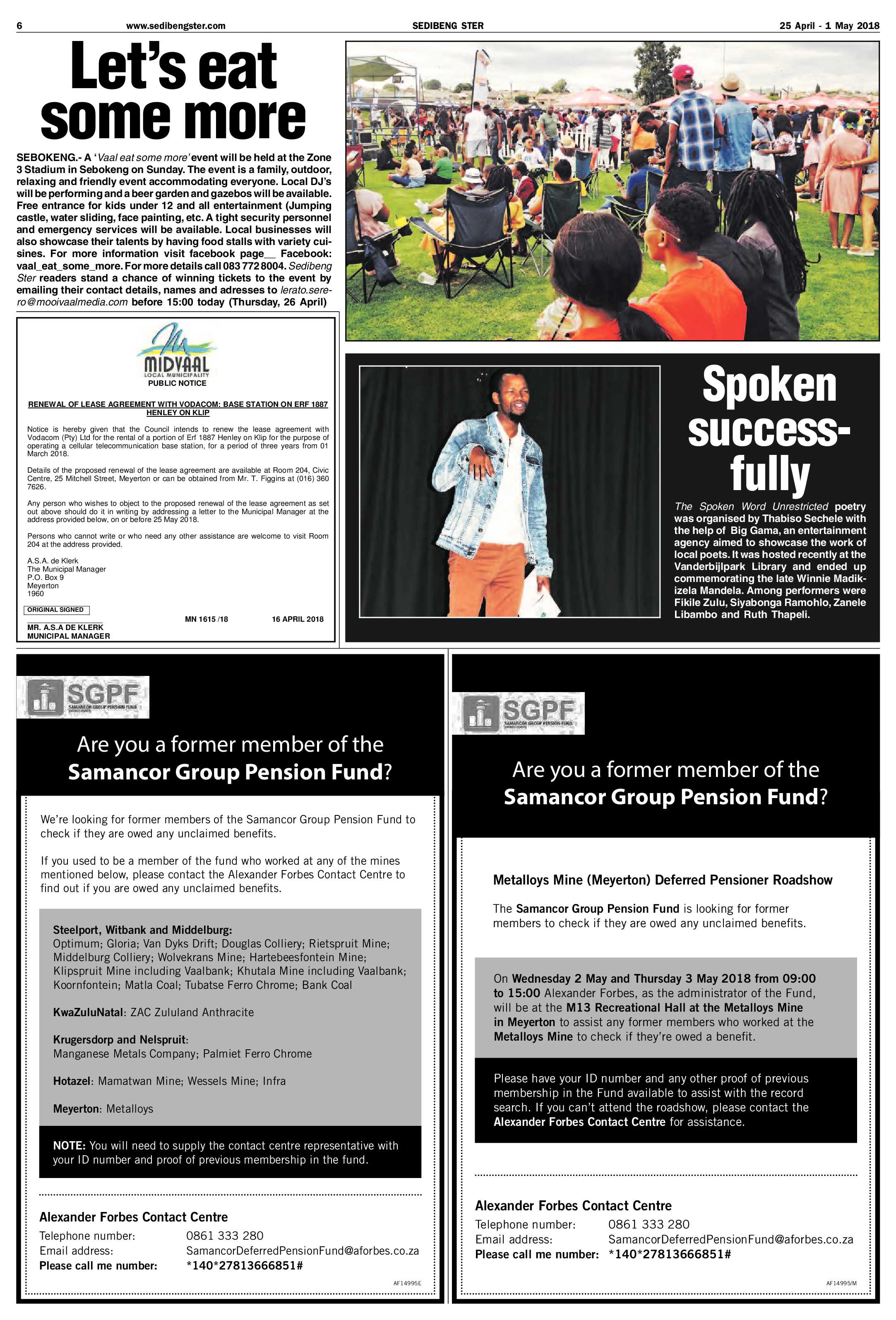 Sedibeng Ster 25 April – 1 May 2018 page 6