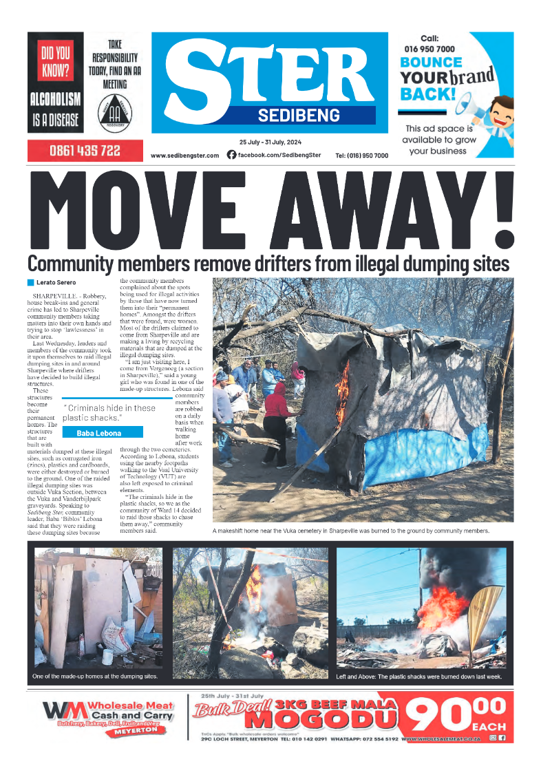 Sedibeng Ster 25 July – 31 July, 2024 page 1