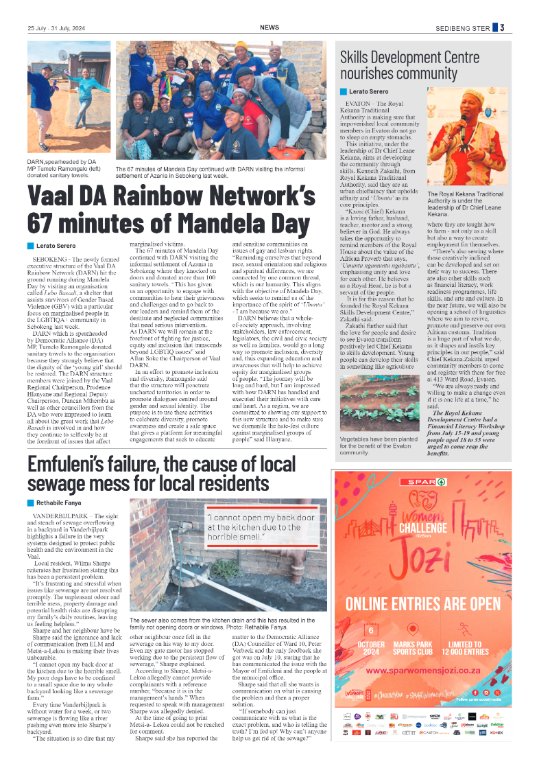Sedibeng Ster 25 July – 31 July, 2024 page 3