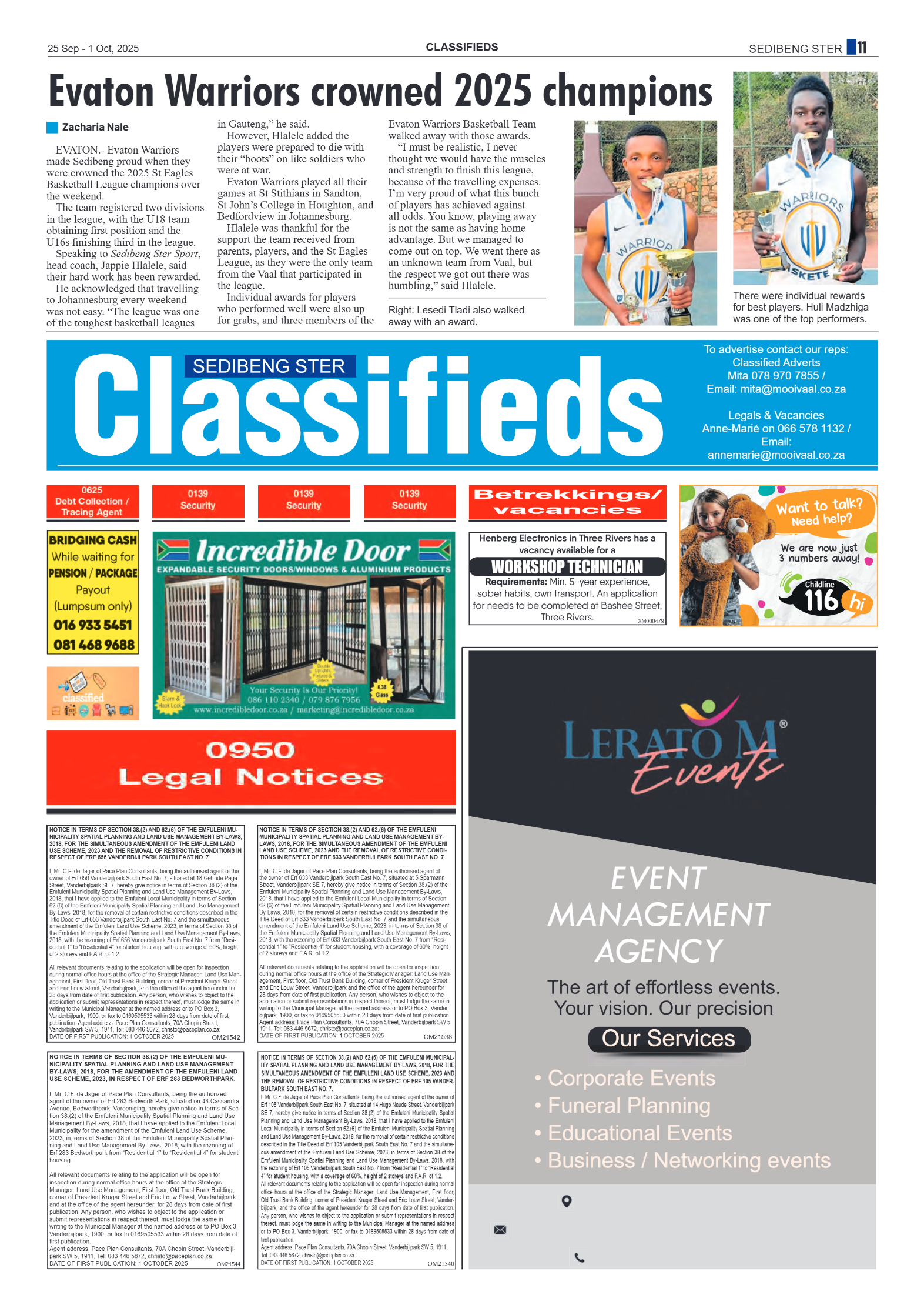 Sedibeng Ster 25 Sep – 1 Oct, 2025 page 11