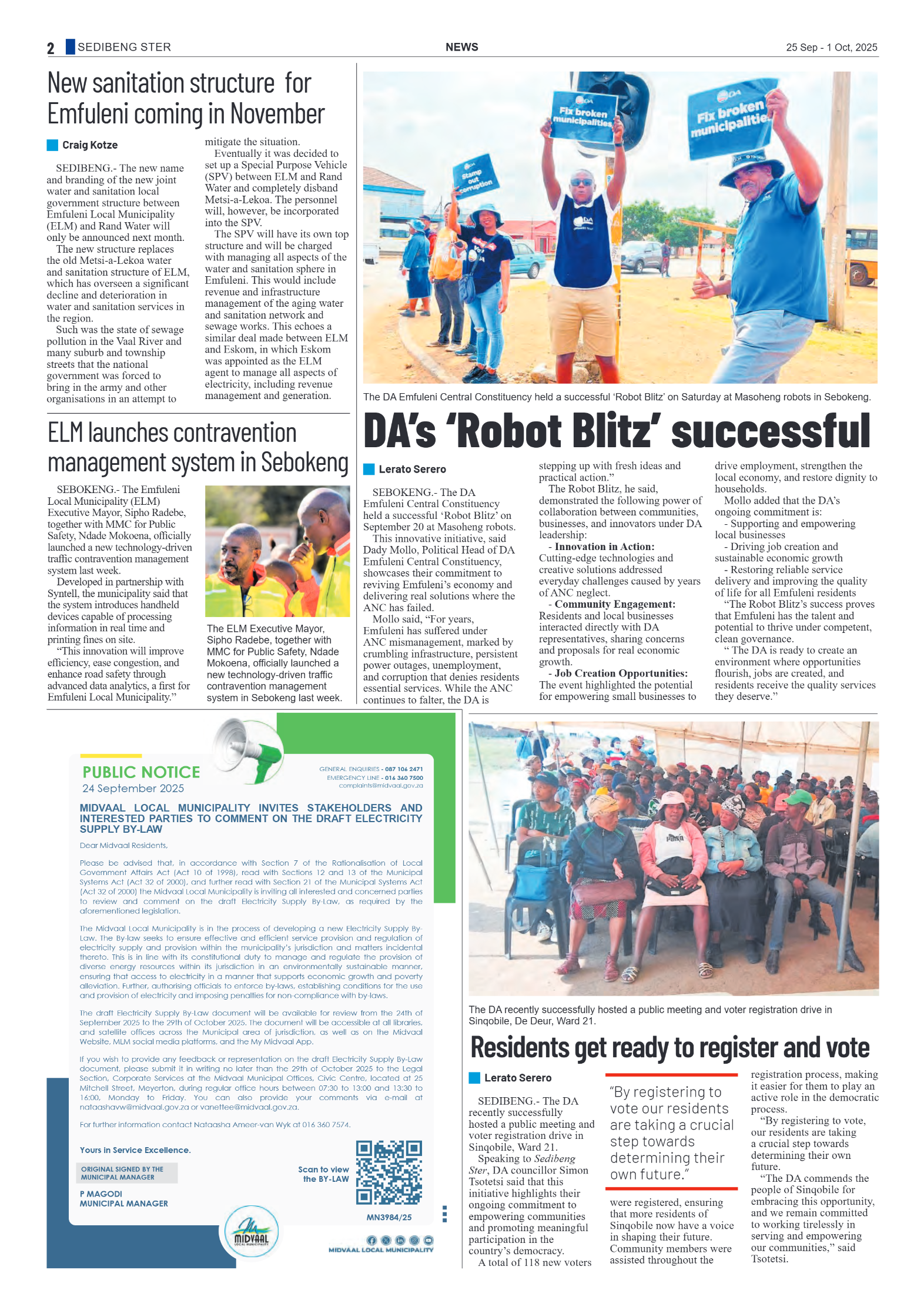 Sedibeng Ster 25 Sep – 1 Oct, 2025 page 2