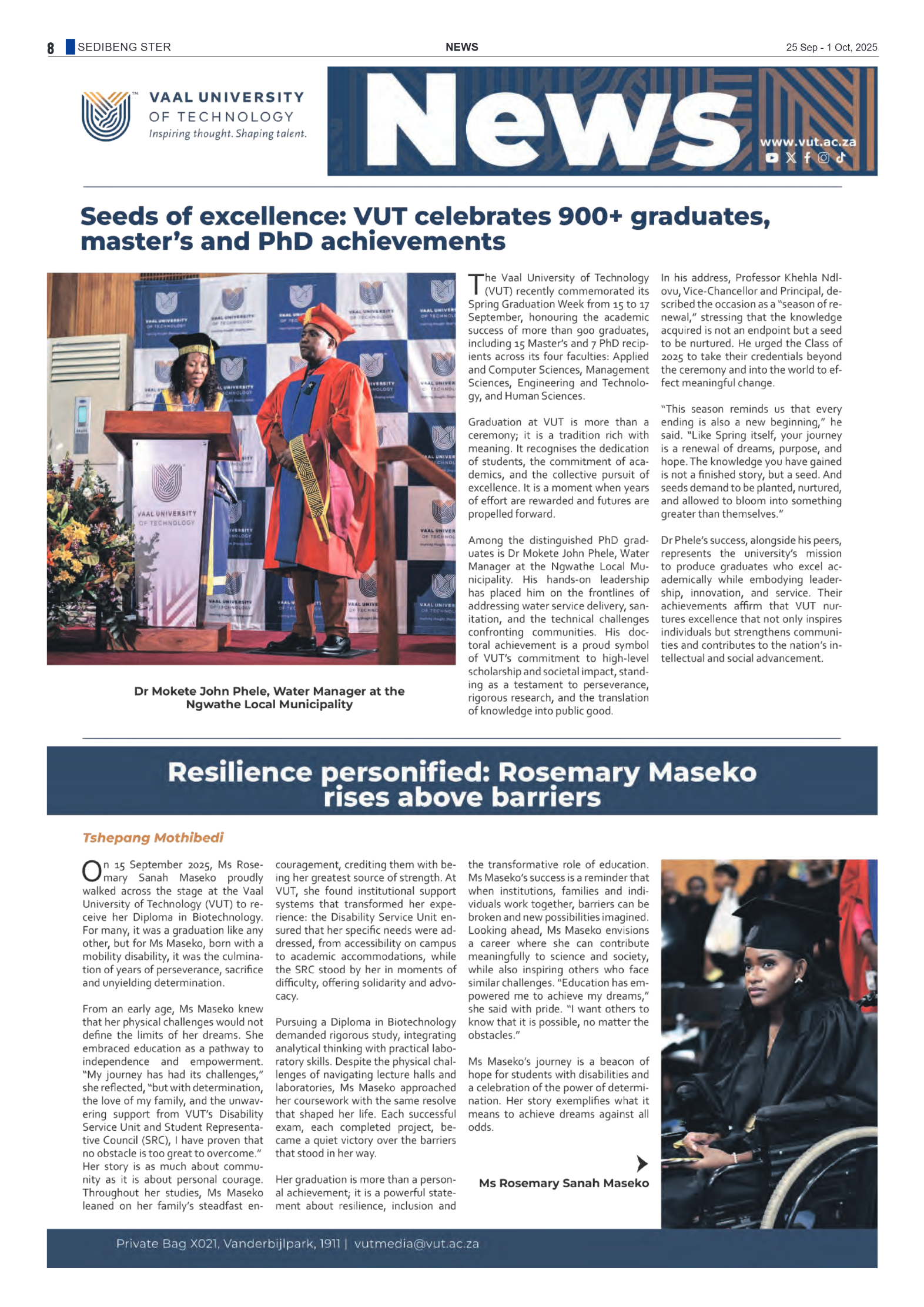 Sedibeng Ster 25 Sep – 1 Oct, 2025 page 8