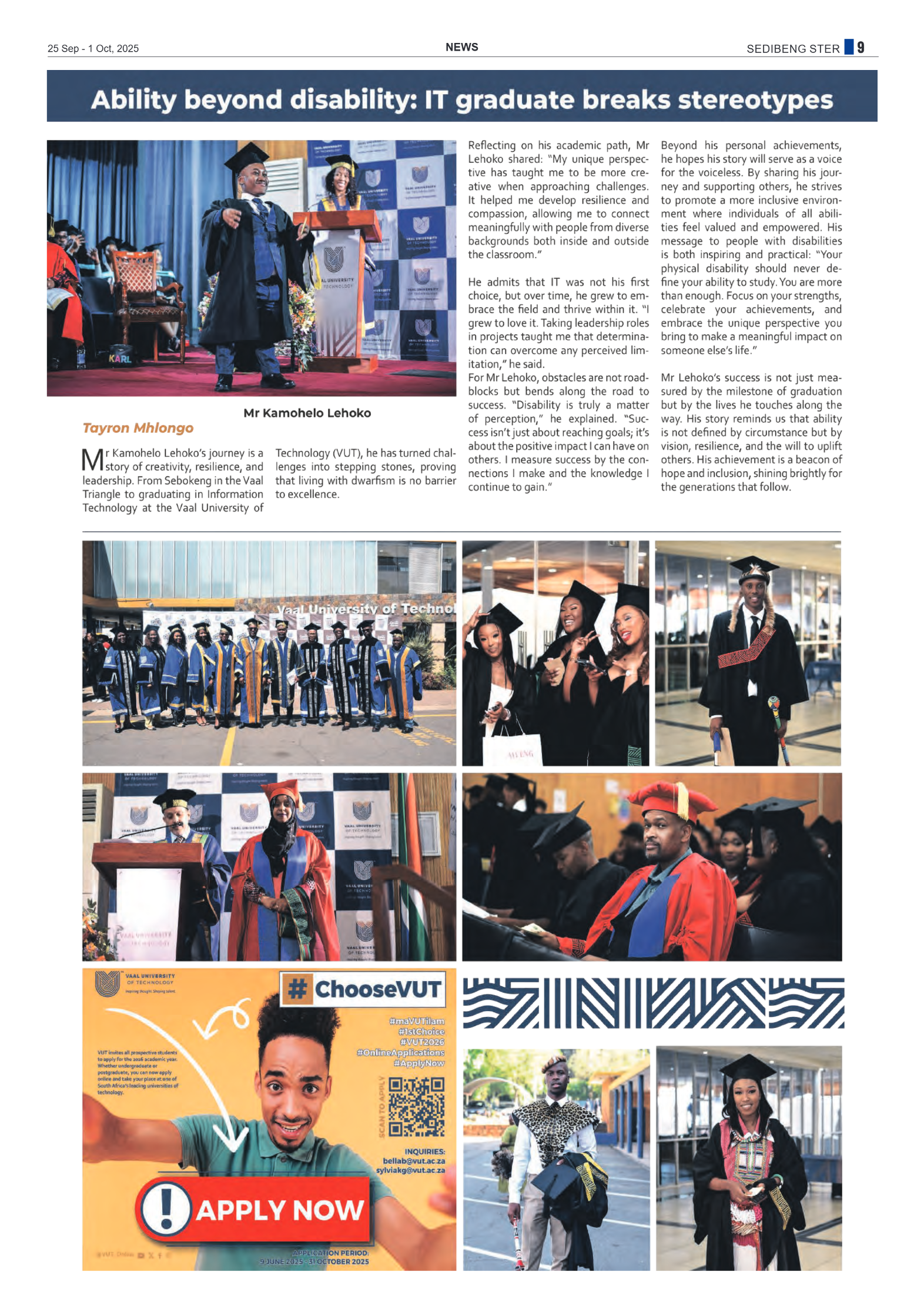 Sedibeng Ster 25 Sep – 1 Oct, 2025 page 9